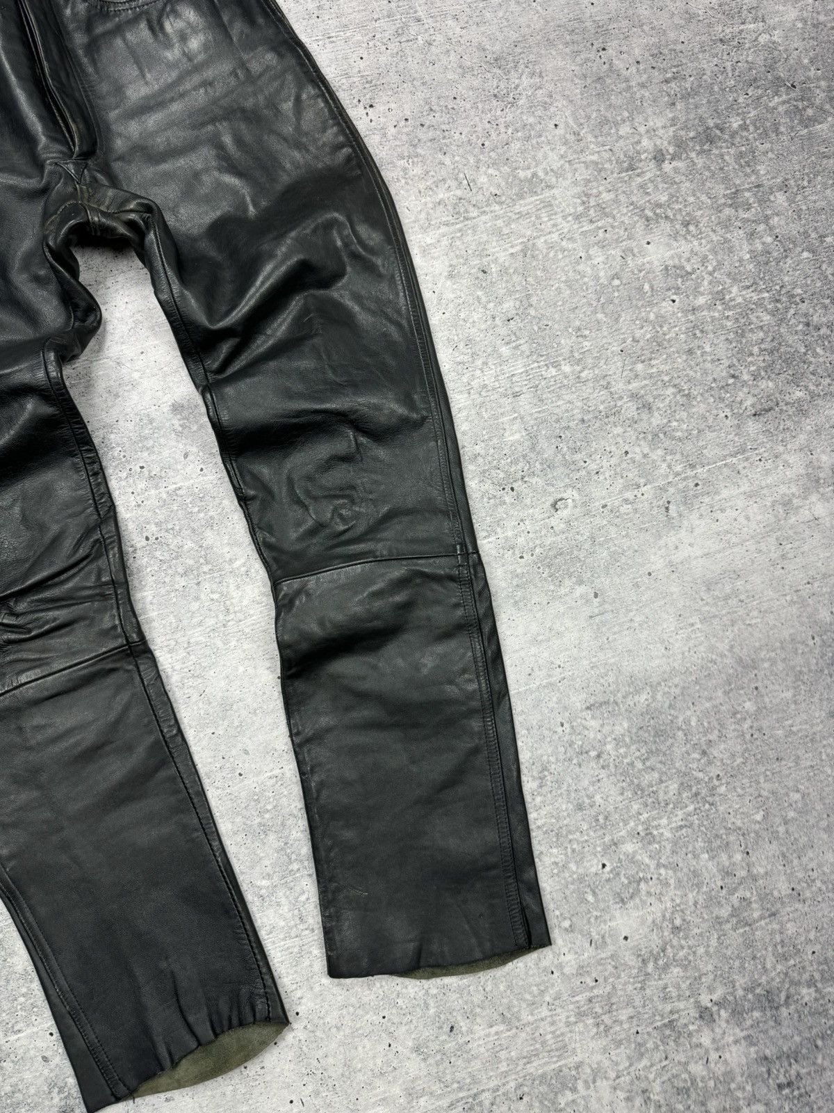 Genuine Leather × Vintage Vintage 90’s Y2K Style Casual Cowboy Genuine Leather Pants Size US 30 / EU 46 - 3 Thumbnail