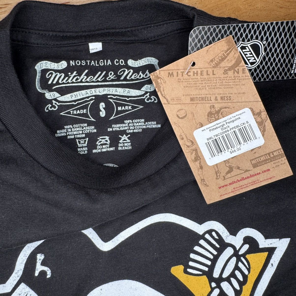 Mitchell & Ness Mitchell & Ness Pittsburgh Penguins Vintage Logo L-Sleeve Size US S / EU 44-46 / 1 - 2 Thumbnail