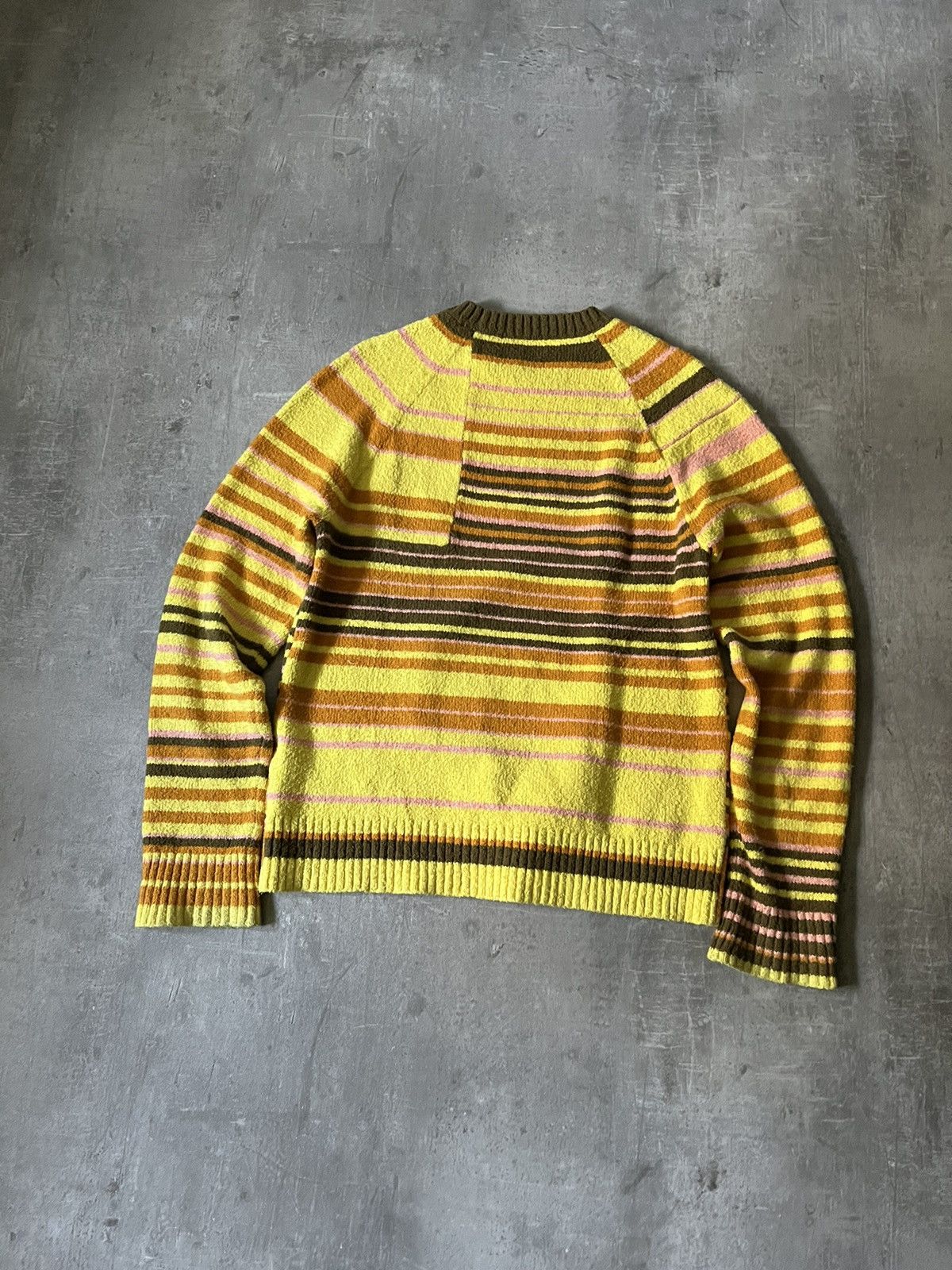 Acne Studios Acne Studios striped yellow orange sweater Size US S / EU 44-46 / 1 - 2 Thumbnail