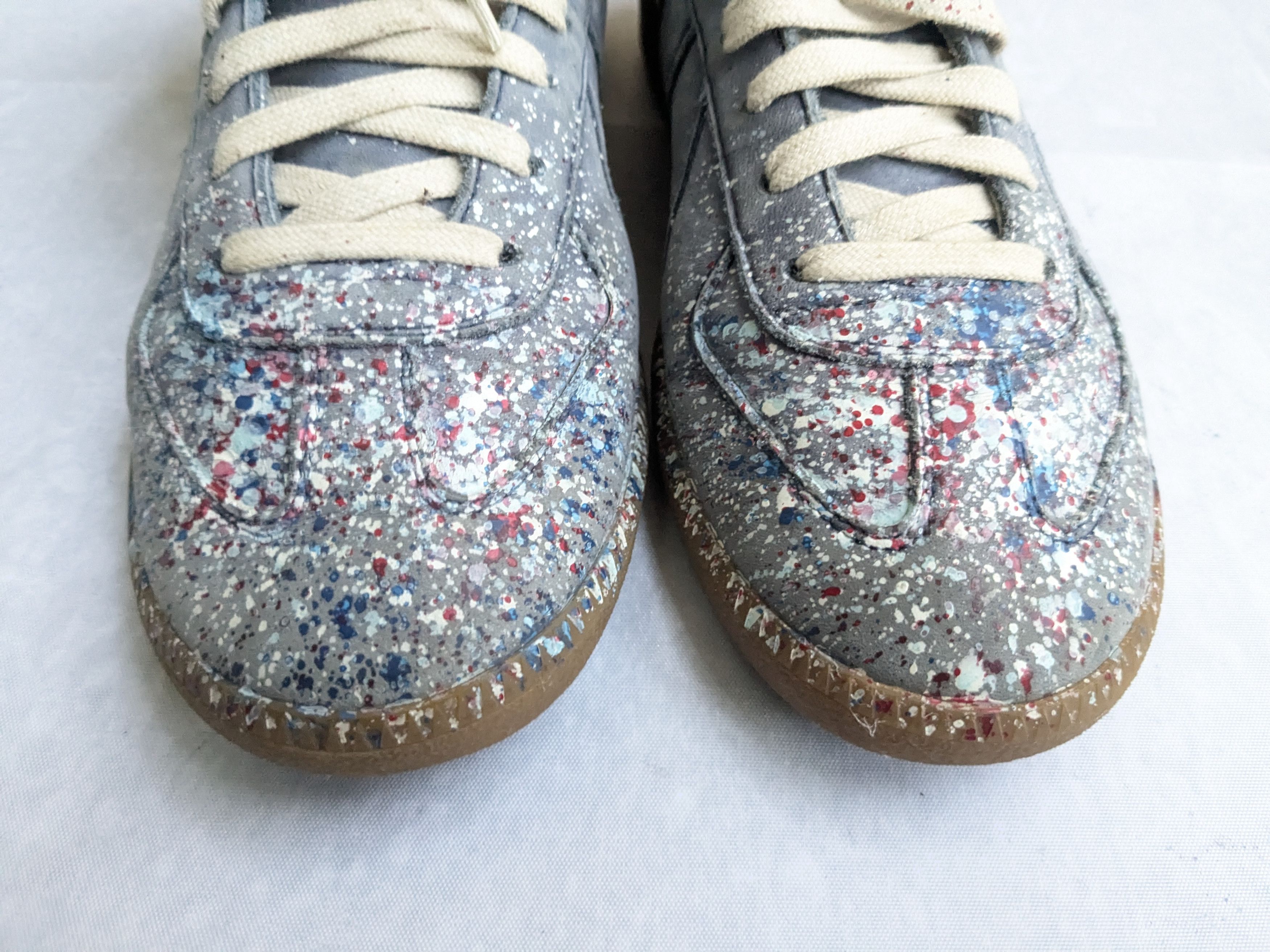 Maison Margiela Maison Margiela Replica GAT Paint Splatter Blue 9 42 High Size US 9 / EU 42 - 4 Thumbnail