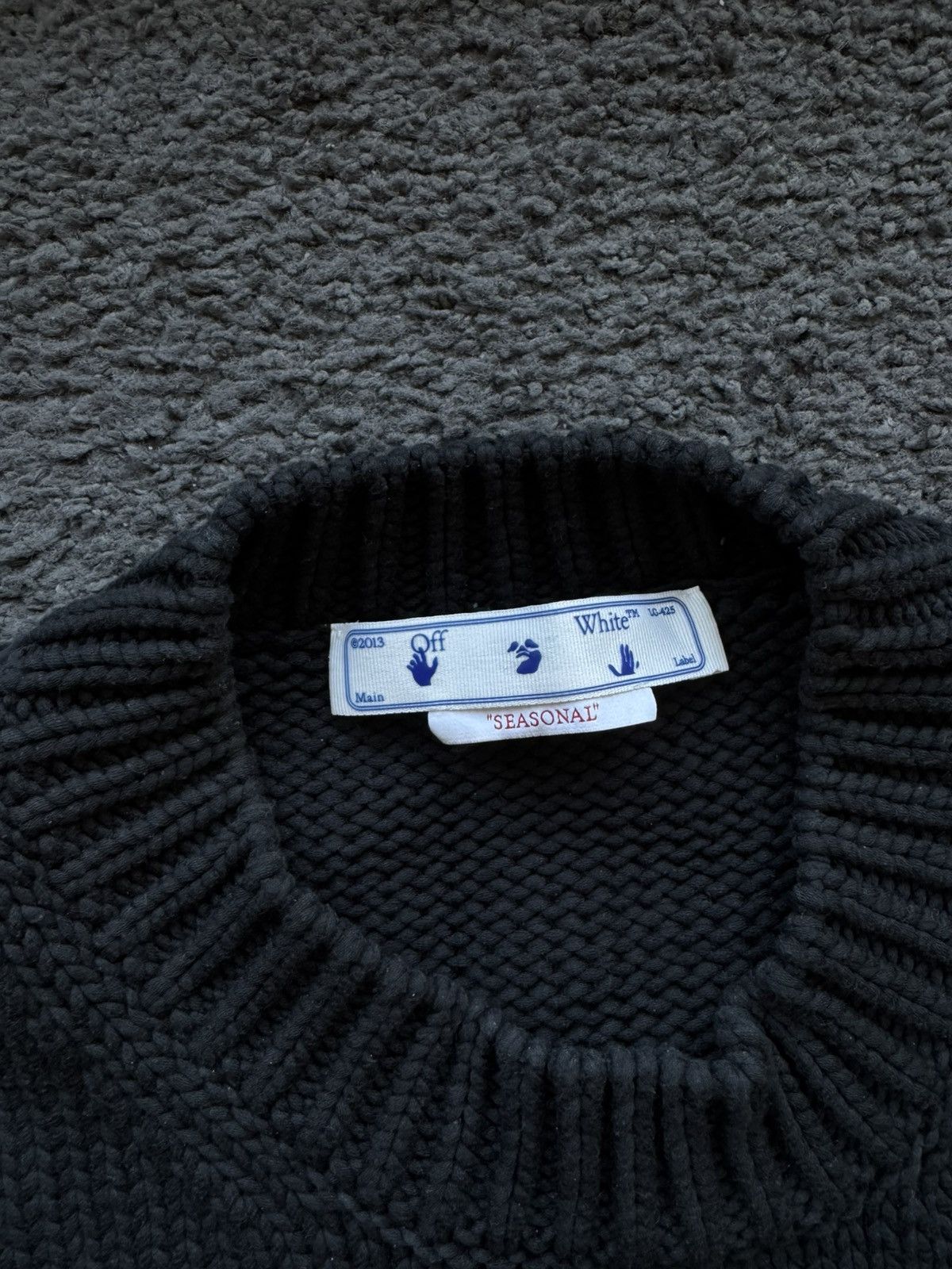 Off-White Rope Multipkt Knit Crewneck Size US XL / EU 56 / 4 - 4 Thumbnail