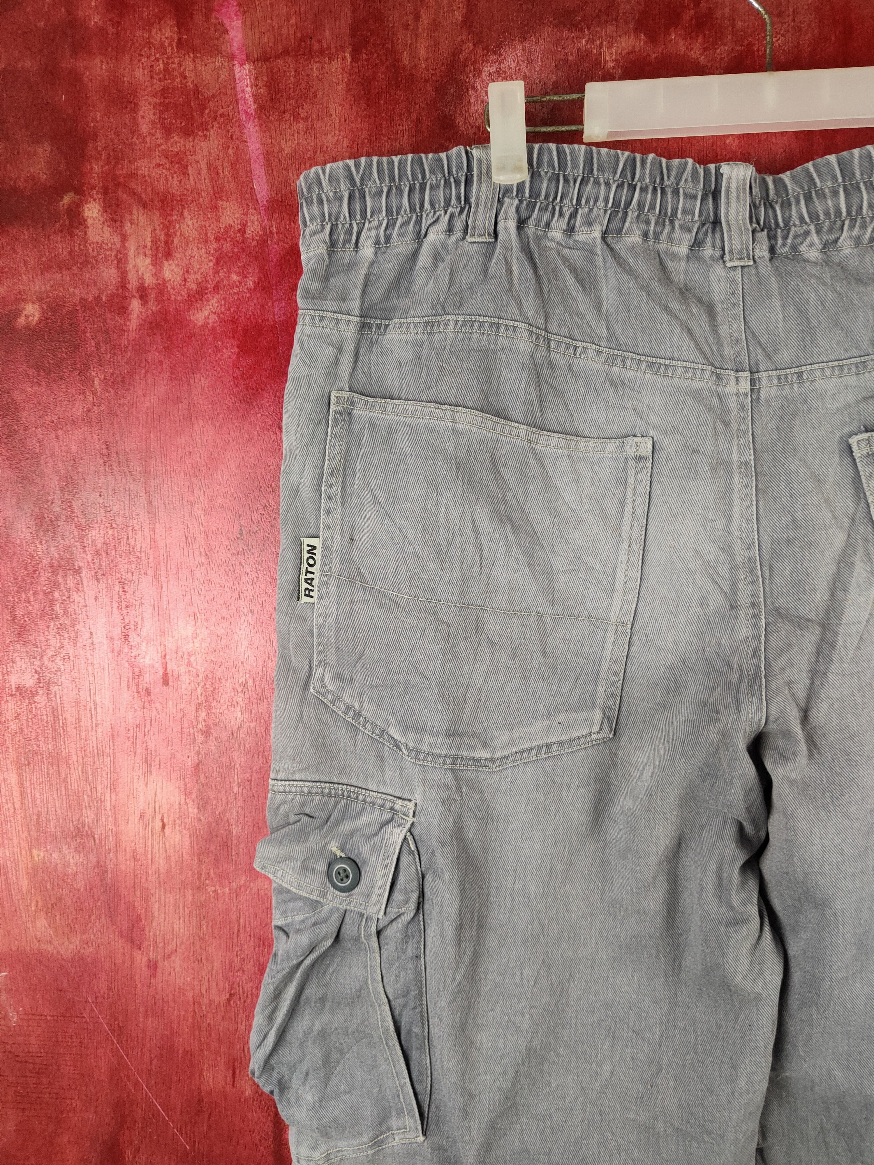 Japanese Brand Raton Laveur Blue Faded Distressed Cargo Pants N#S006 Size US 40 / EU 56 - 9 Thumbnail
