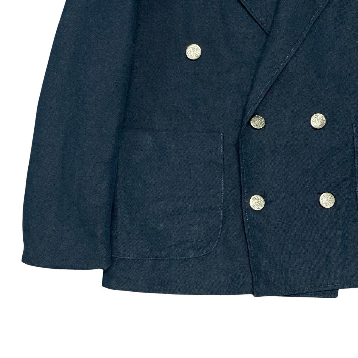 Vintage Vintage French Nautical Maritime Double Breasted Blazer Size US M / EU 48-50 / 2 - 5 Thumbnail