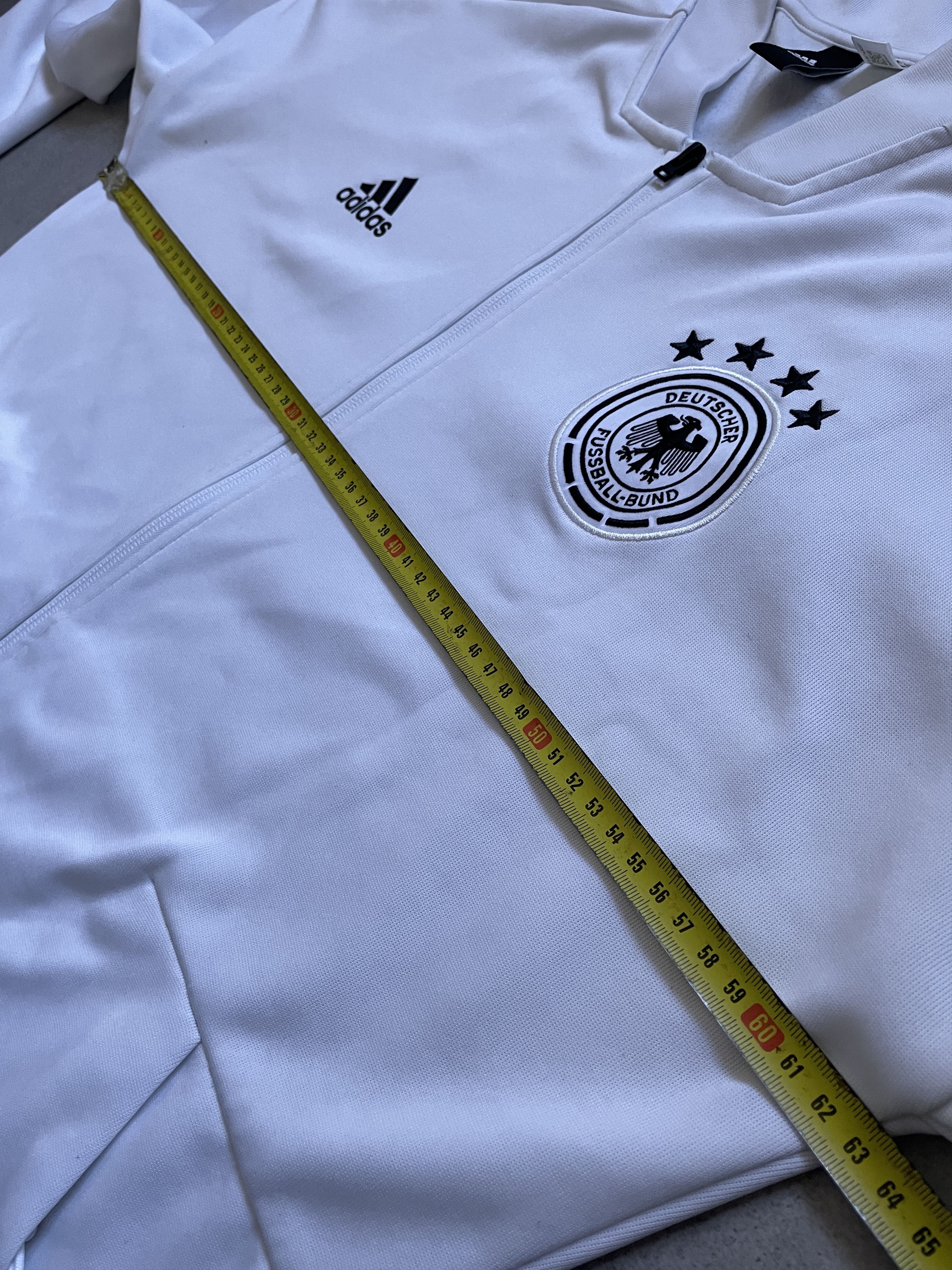 Adidas ADIDAS GERMANY WHITE SOCCER TRACKTOP Size US L / EU 52-54 / 3 - 12 Thumbnail