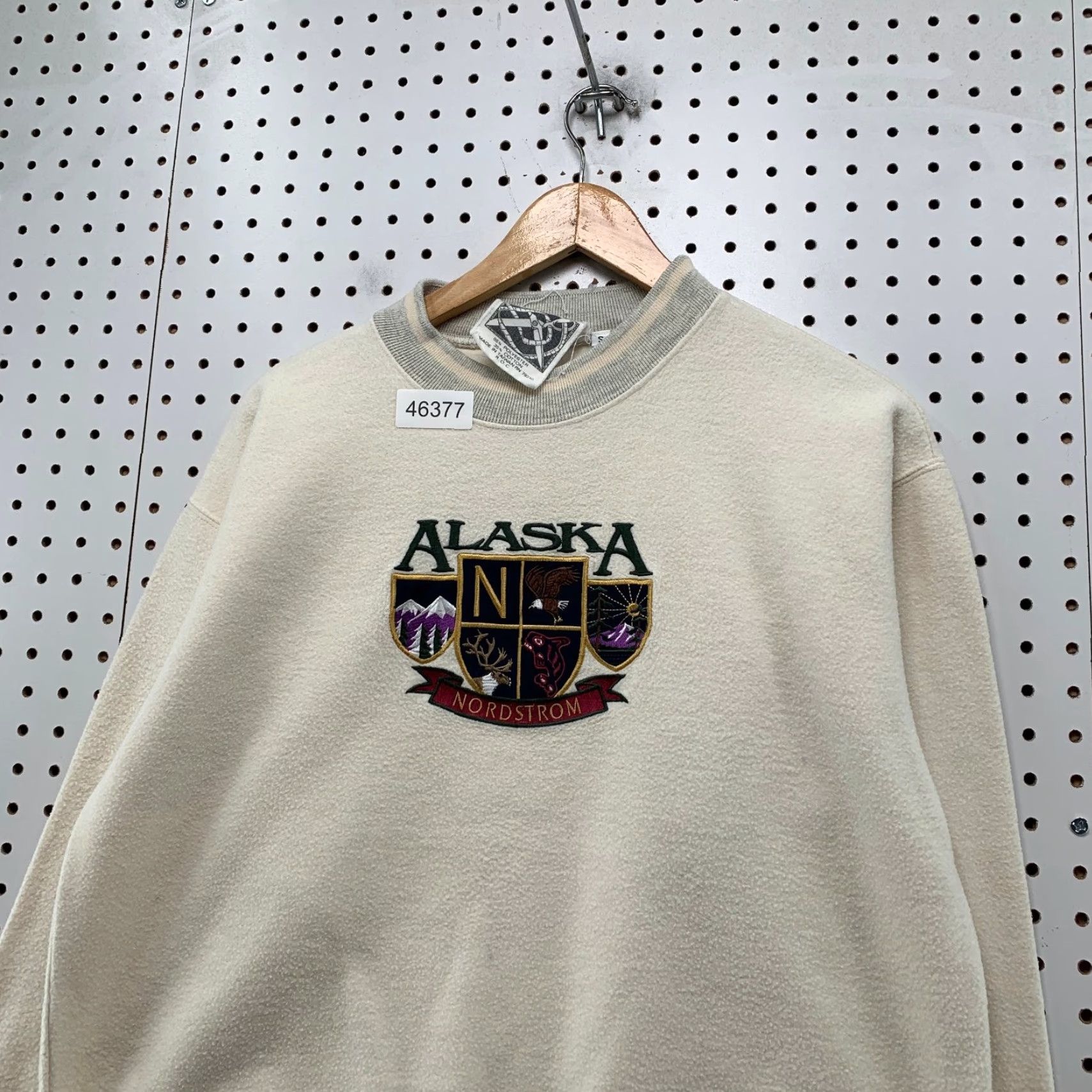 Nordstrom VINTAGE Miller Works Sweatshirt Mens S Beige Reverse Fleece 90s 80s Alaska Nordstrom Beige Skiing Winter Pullover Crew Neck Long Sleeve 90s RARE Mens Size US S / EU 44-46 / 1 - 5 Thumbnail