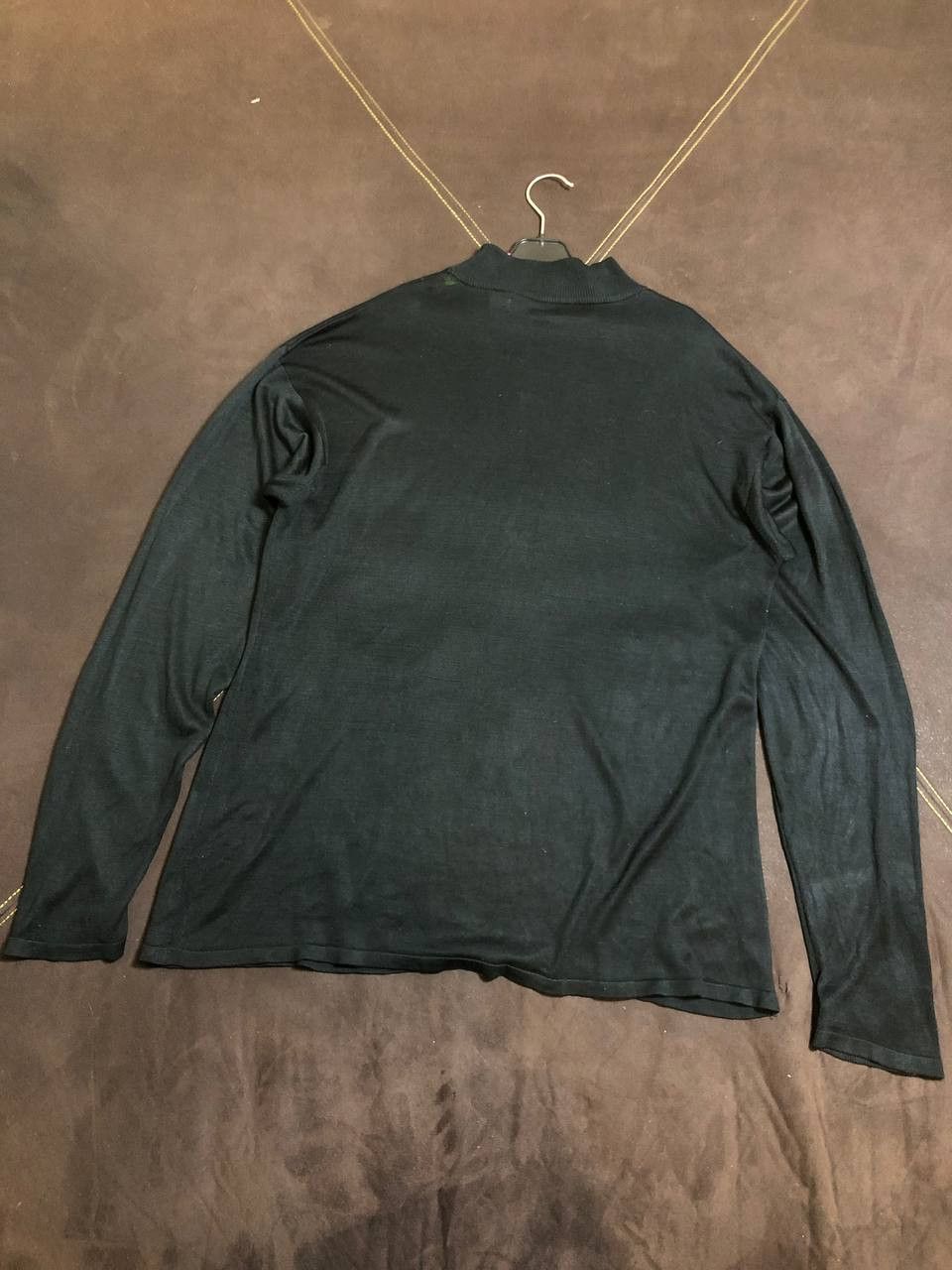 Jhane Barnes Jhane Barnes Sweater Men's Black Silk Long Sleeve Size US M / EU 48-50 / 2 - 7 Thumbnail