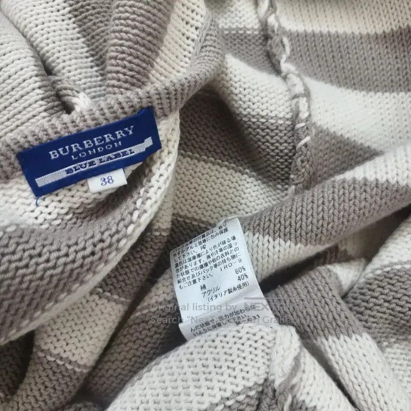 Burberry Burberry Striped Cotton Blend Cardigan. Size M / US 6-8 / IT 42-44 - 8 Thumbnail