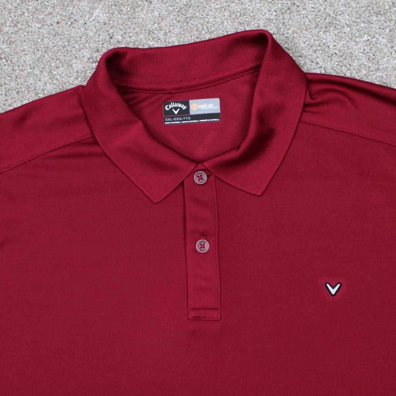 Callaway VINTAGE Callaway Opti-Dri Polo Shirt Adult XL Red Short Sleeve Golf Pullover Stretch Mens Polo Size US XL / EU 56 / 4 - 5 Thumbnail