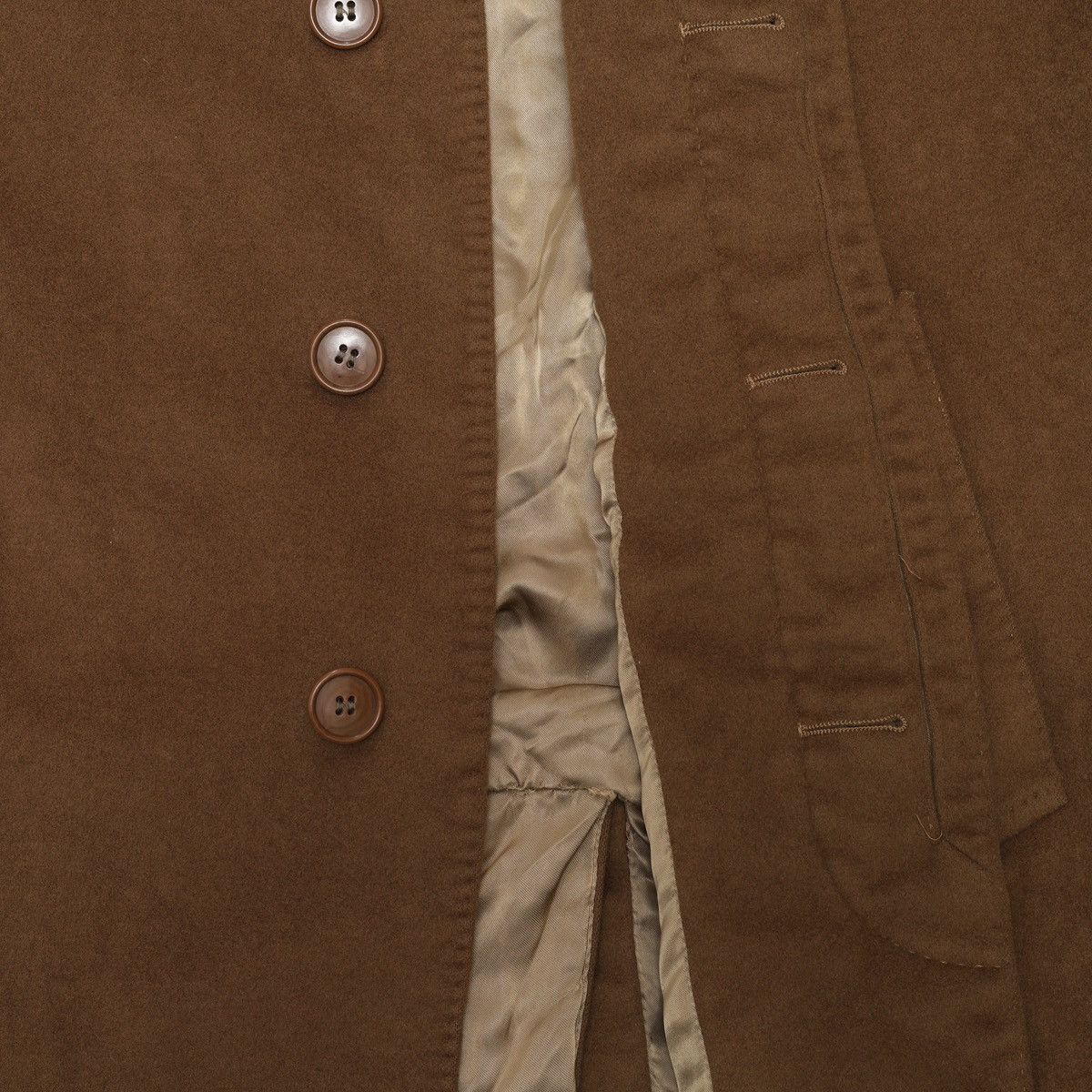 Vintage Ing Loro Piana Vintage Wool Cashmere Beige Coat Size M / US 6-8 / IT 42-44 - 16 Thumbnail