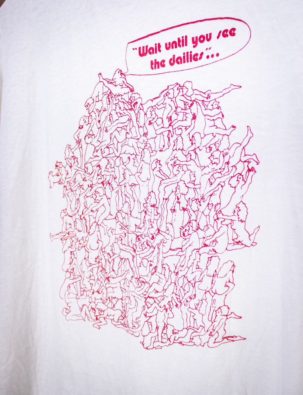 Vintage Vintage Wait Until You See The Dailies Ringer T Shirt 70s Size US M / EU 48-50 / 2 - 4 Thumbnail