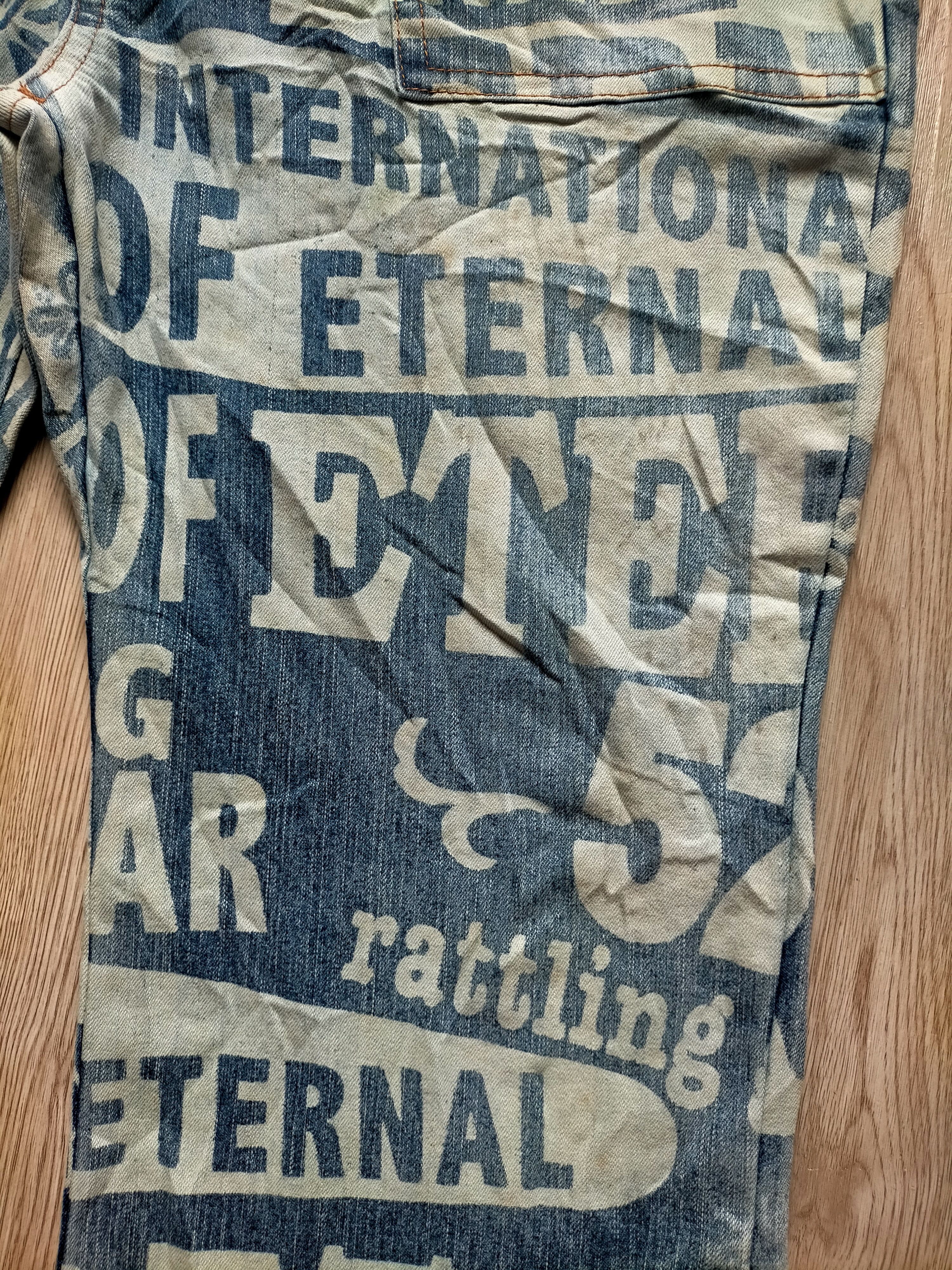 Hysteric Glamour Flare Jeans Jouer Aux Echecs OverPrint Button Boot cut Size US 34 / EU 50 - 9 Thumbnail