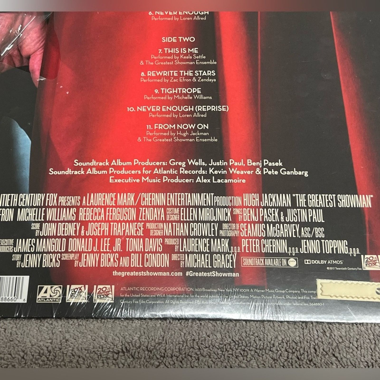 Other THE GREATEST SHOWMAN [ORIGINAL SOUNDTRACK] [2/23] NEW VINYL Size ONE SIZE - 3 Thumbnail