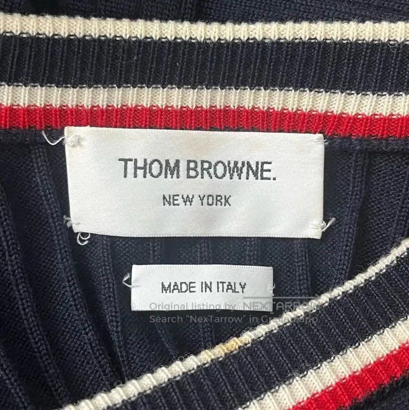Thom Browne Thom Browne Navy Dress with Contrast Trim . Size S / US 4 / IT 40 - 3 Thumbnail