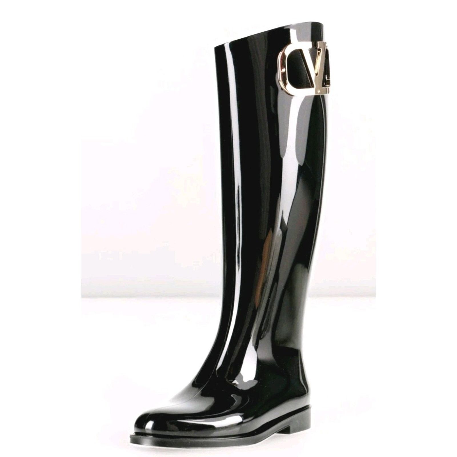Valentino RRP $850 VALENTINO GARAVANI Wellington Boots US6 EU36 Logo Size US 6 / IT 36 - 2 Thumbnail