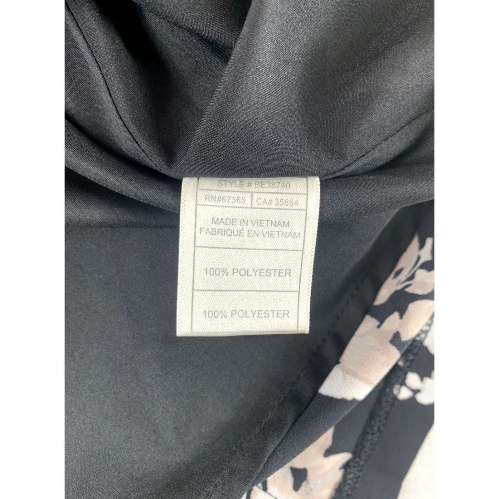 BB Dakota BB Dakota Dress Womens Size 4 Floral Black Short Sleeve Sheer Size 27" / US 4 / IT 40 - 5 Thumbnail