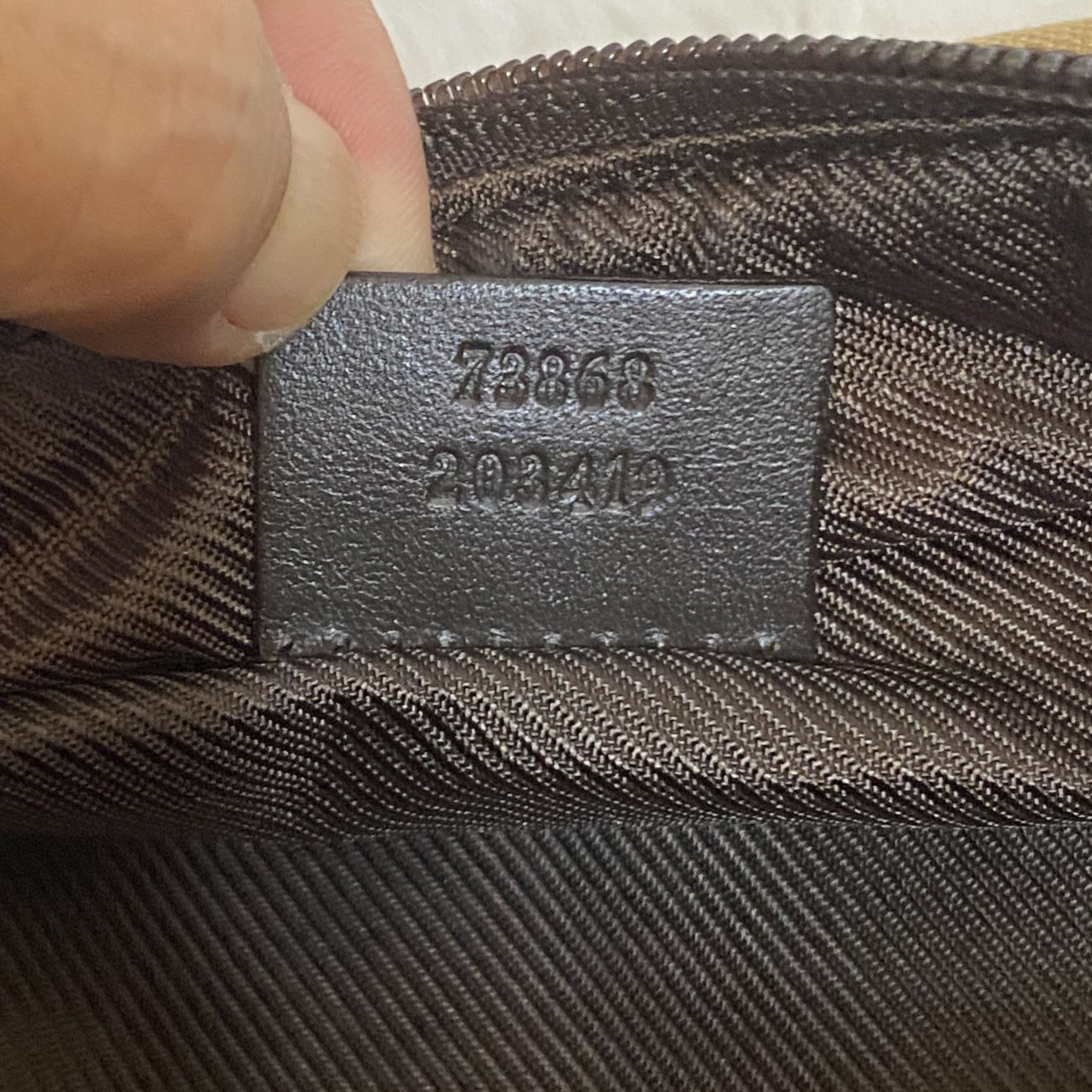 Gucci × Vintage GUCCI Vintage Brown Canvas Toiletry Clutch Bag Size ONE SIZE - 11 Thumbnail