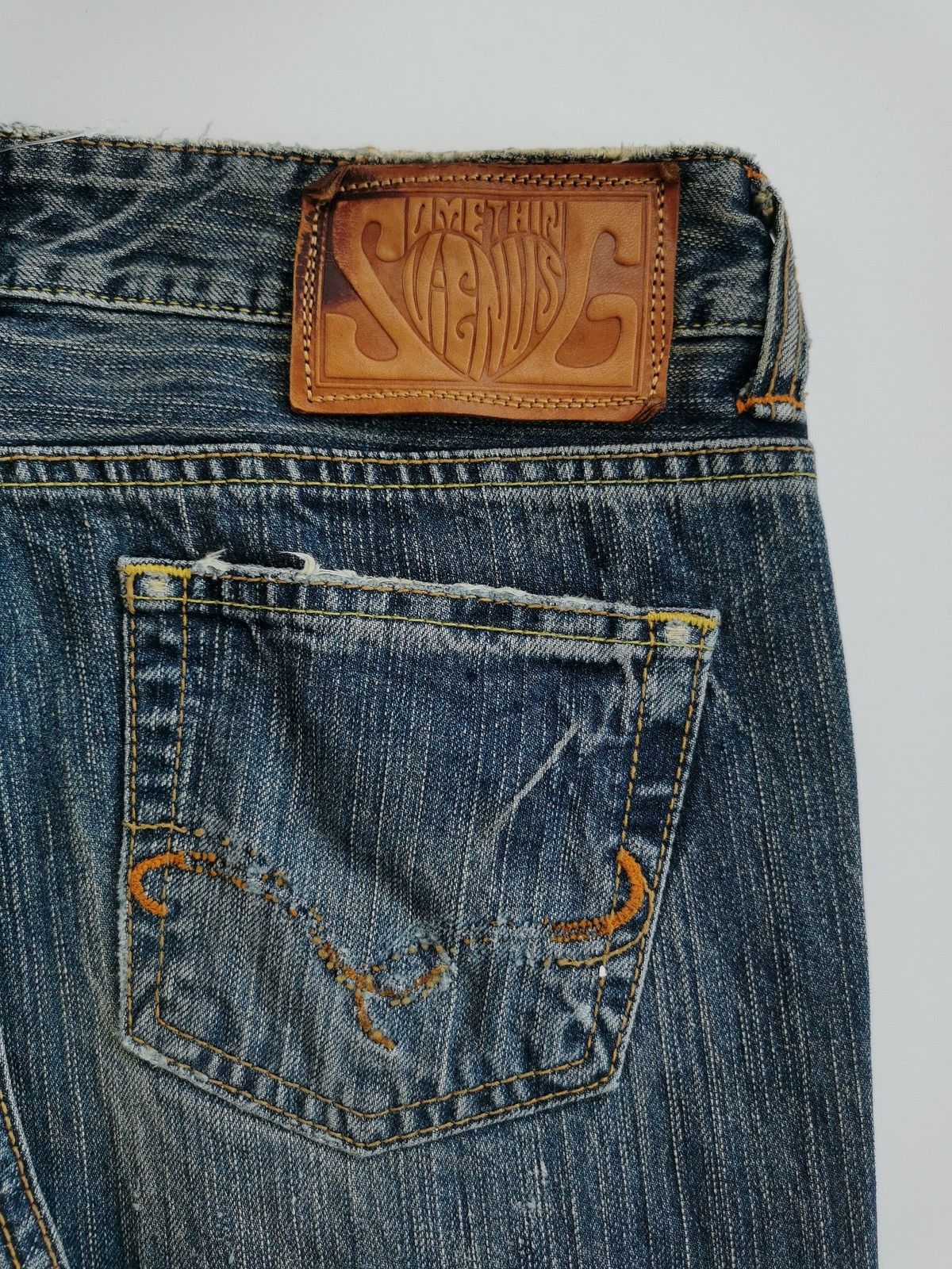 Edwin Bootcut Edwin Something Vienus Distressed Denim Jeans Size 30" / US 8 / IT 44 - 8 Thumbnail