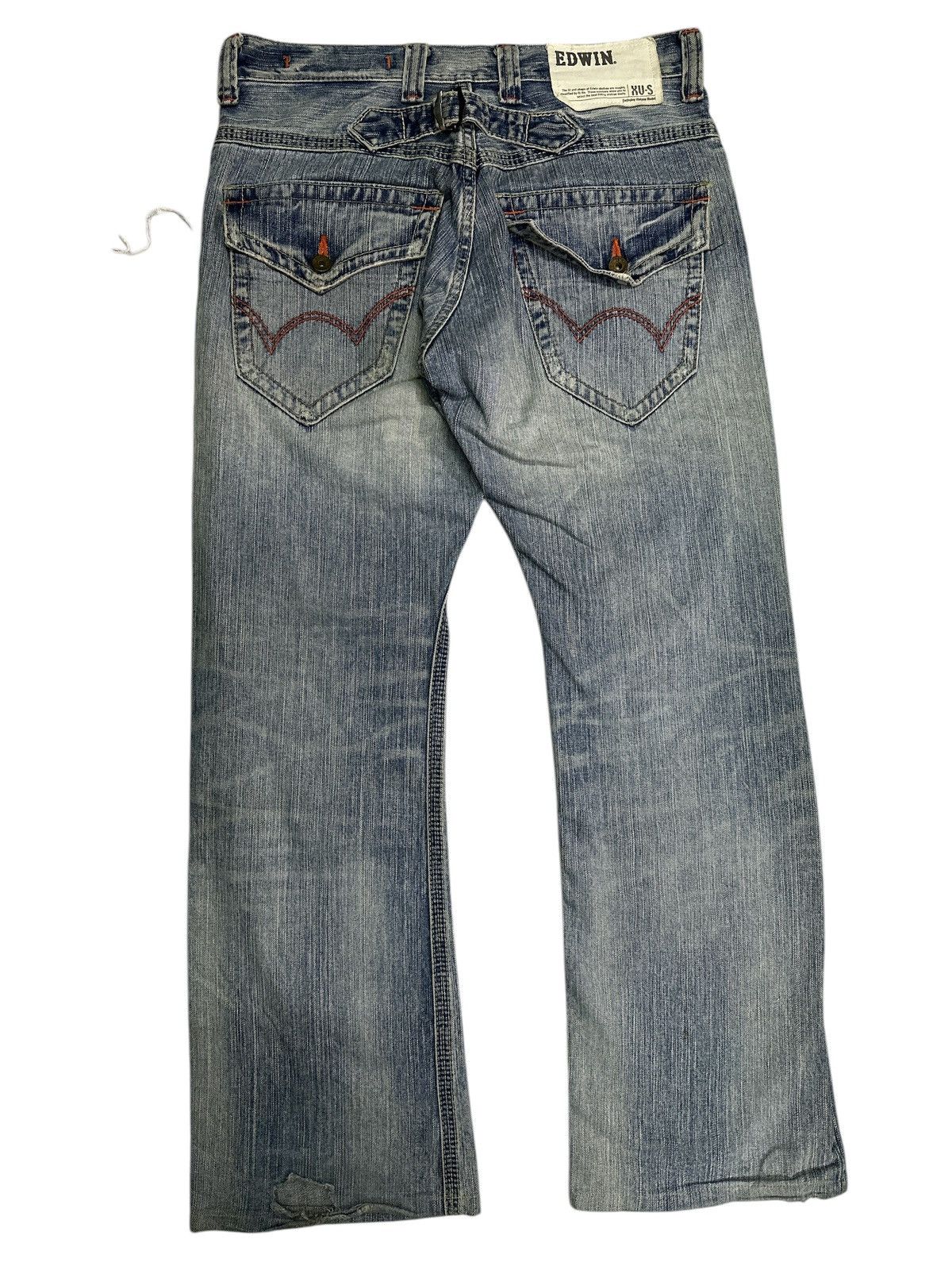 Other Vintage 90s Style Edwin xvs Buckle Back bootcut. Size US 32 / EU 48 - 2 Thumbnail