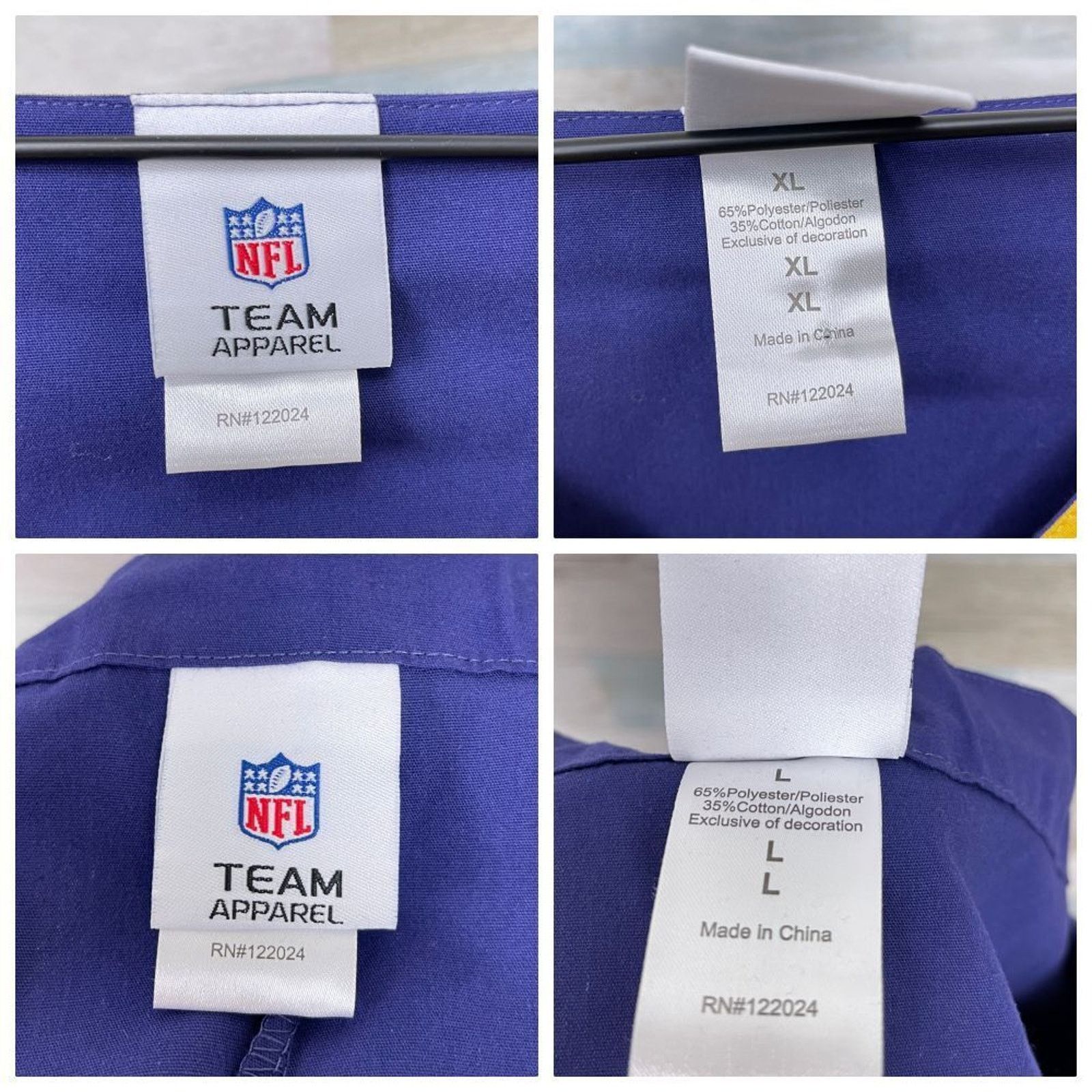 NFL Baltimore Ravens NFL Team Scrub Set Purple Yellow XL Large Size 30" / US 8 / IT 44 - 11 Thumbnail
