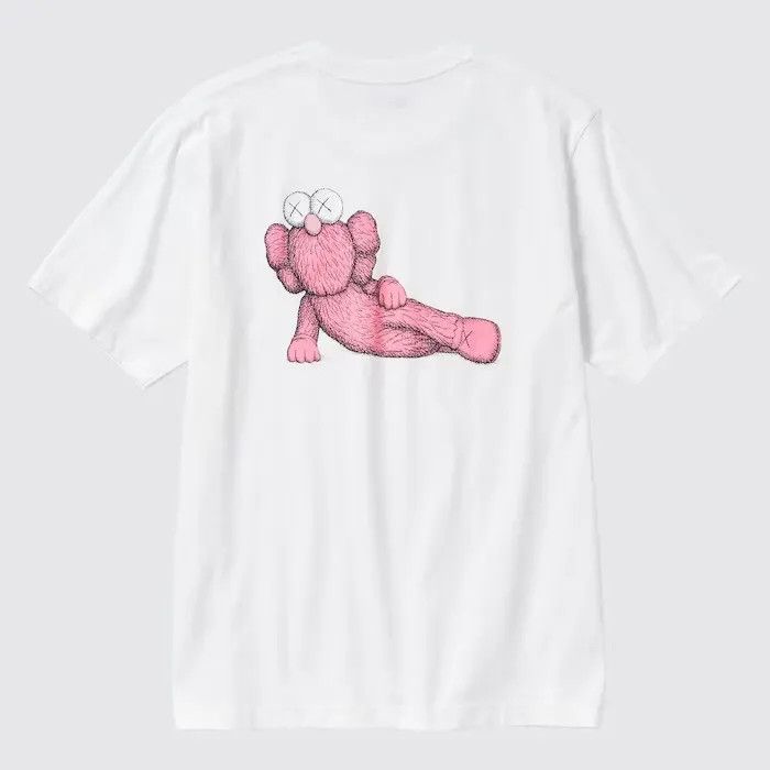 Kaws × Uniqlo Uniqlo x Kaws White/Pink T-Shirt US L = ASIA XL Brand-New Size US L / EU 52-54 / 3 - 1 Thumbnail