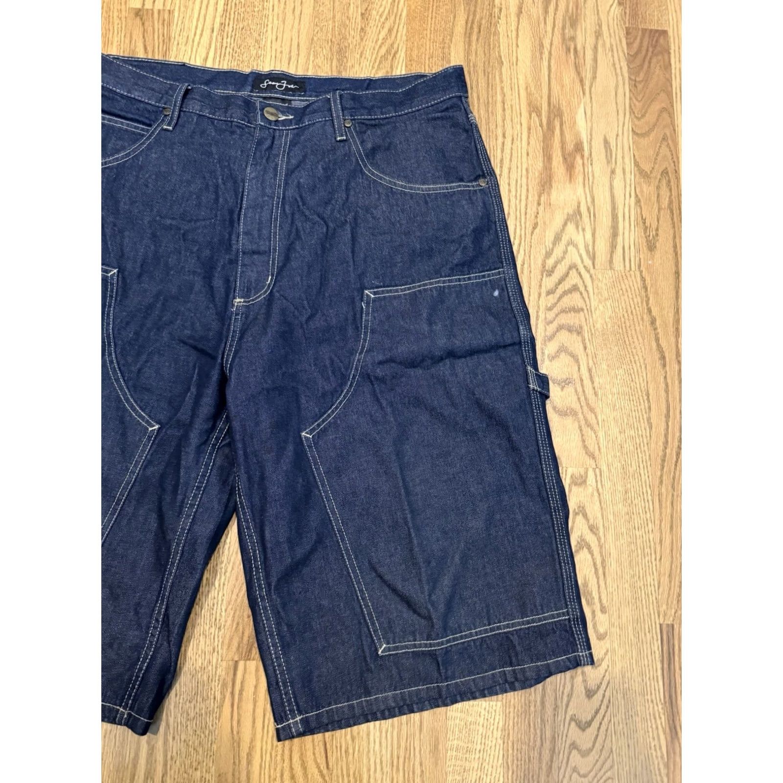Sean John VINTAGE Sean John Shorts Men’s 36 Cargo Denim 5-Pocket Baggy Hip Hop Blues Size US 30 / EU 46 - 3 Thumbnail