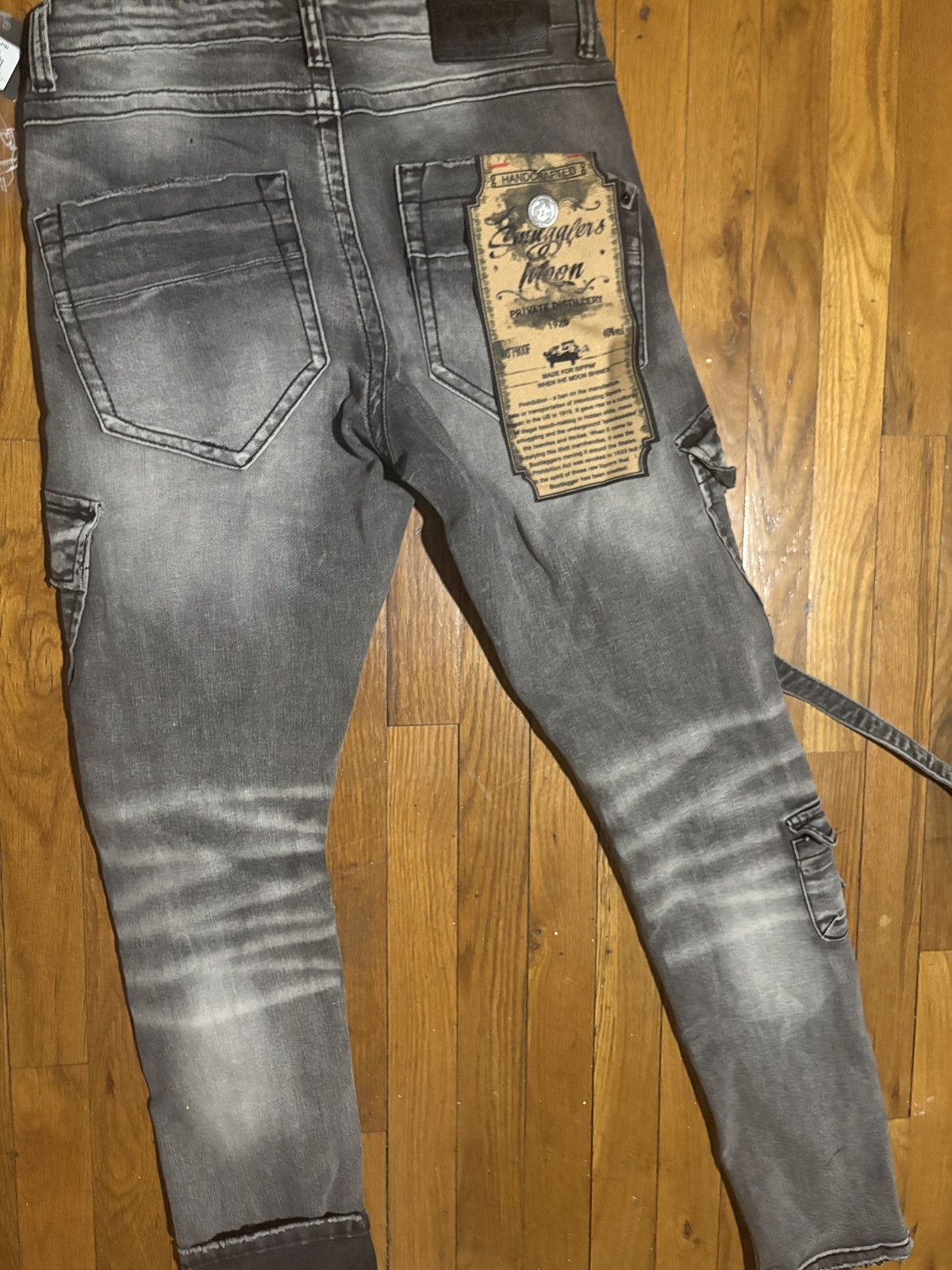 Express Black/grey Smuggler’s Moon Jeans Size US 32 / EU 48 - 4 Thumbnail