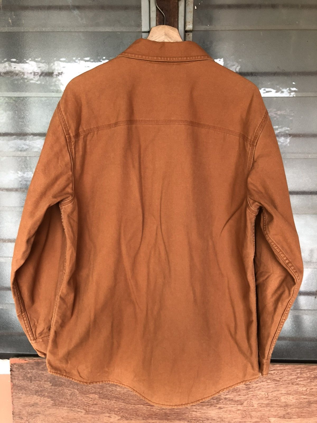 L.L. Bean Vintage 90's L.L. Bean Flannel Lined Canvas Work Jacket Size US M / EU 48-50 / 2 - 9 Thumbnail