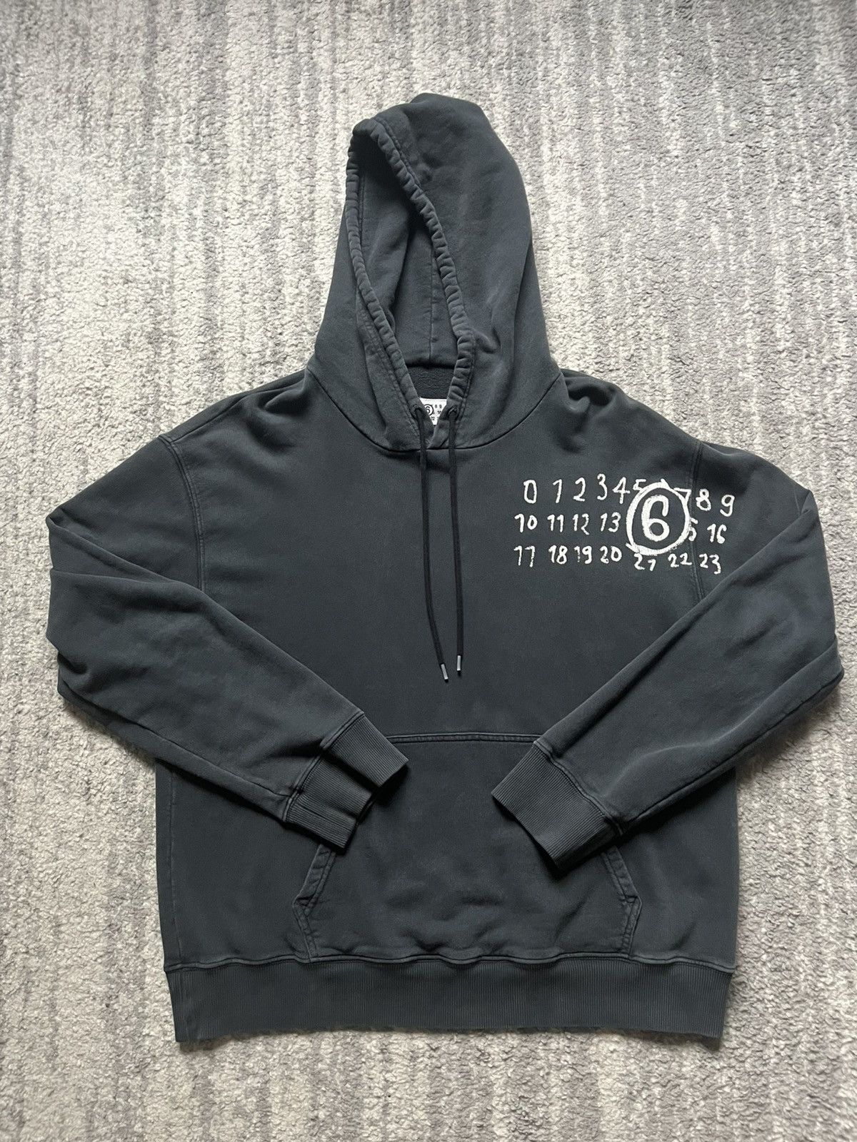 MM6 MM6 Numbers Hoodie Size US S / EU 44-46 / 1 - 1 Thumbnail