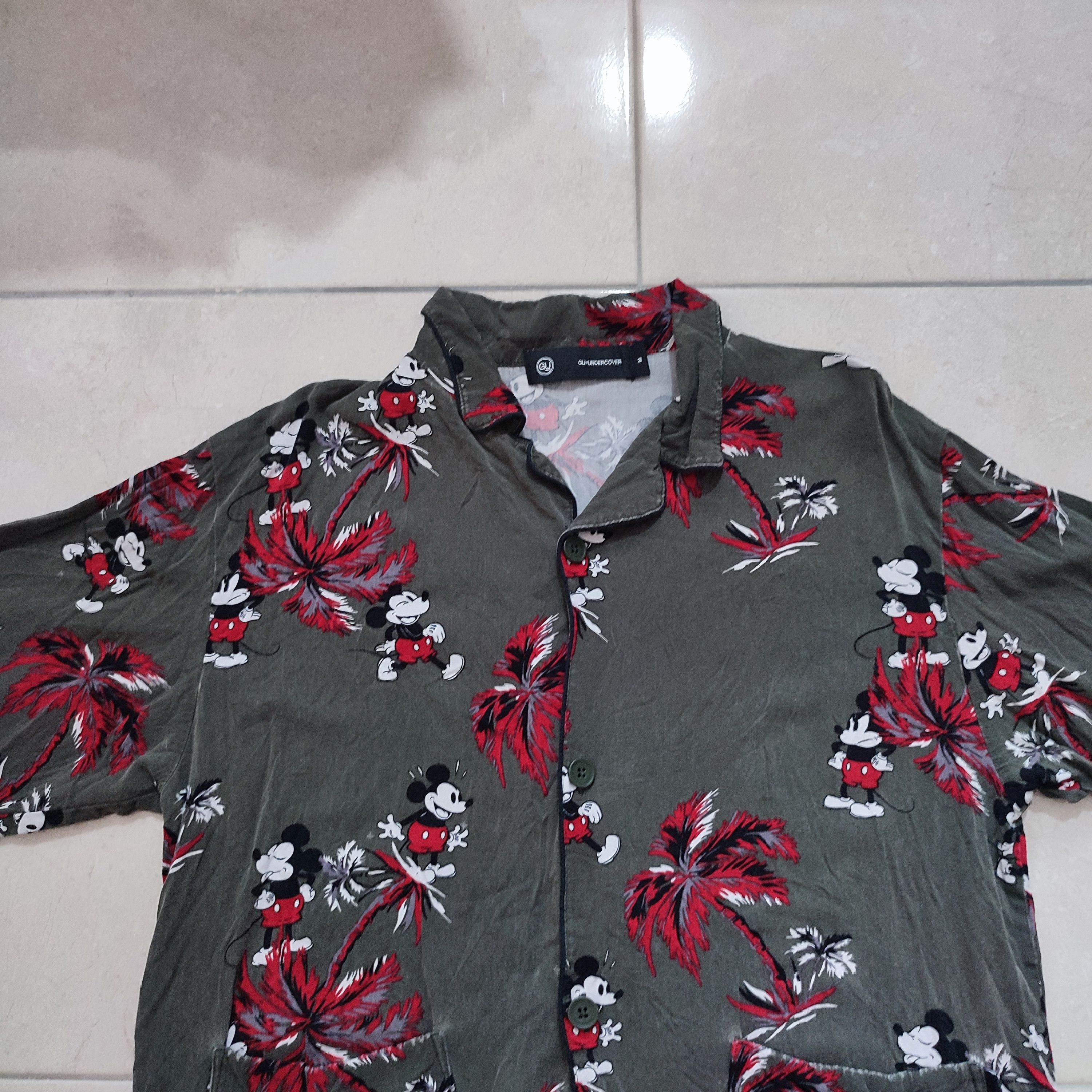 Designer × Jun Takahashi × Undercover 🔥STEALS🔥Very Rare Undercover Disney Hawaii Distress Shirt Size US S / EU 44-46 / 1 - 3 Thumbnail