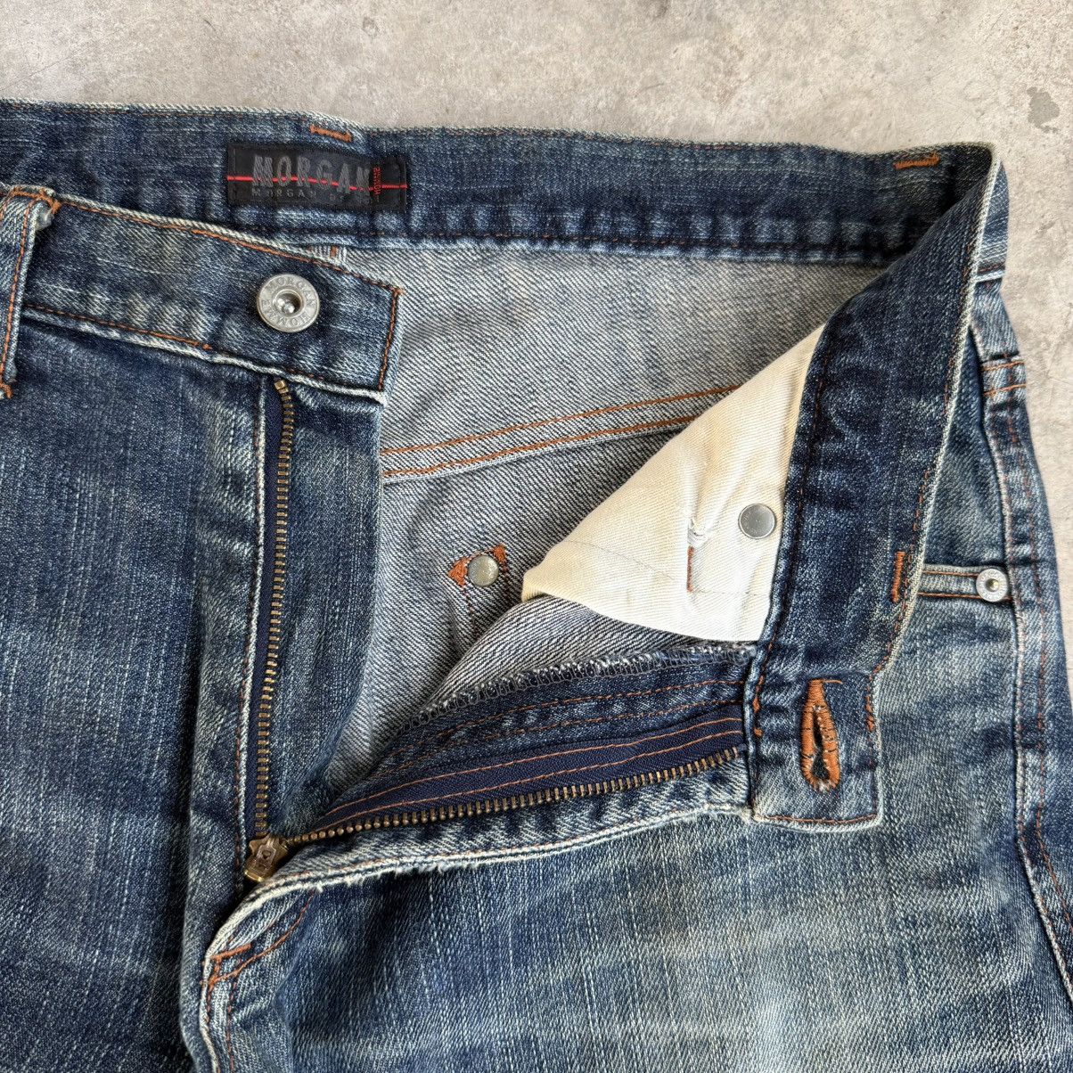 Morgan Homme Vintage Morgan Homme Flare Faded Denim Jean Pants W32 Size US 32 / EU 48 - 7 Thumbnail