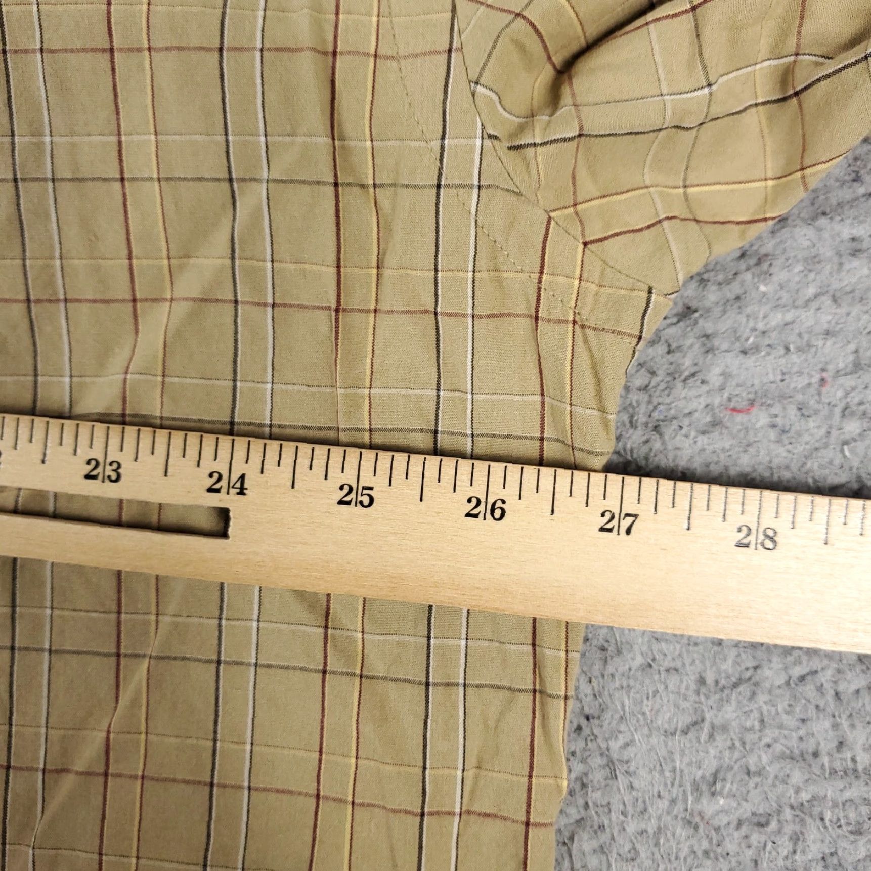 Nautica Nautica Shirt Mens Size 2XL Beige Plaid Casual Button Up Long Sleeve Size US XXL / EU 58 / 5 - 7 Thumbnail