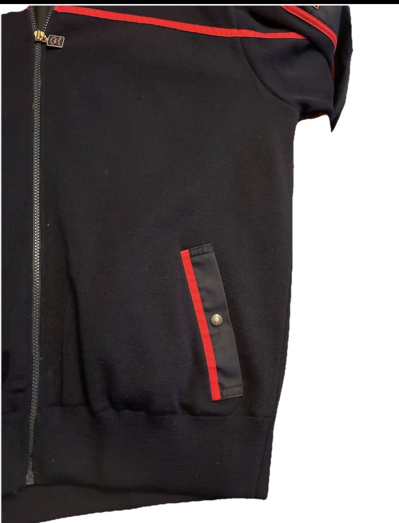 Paul & Shark Vintage Paul & Shark Yachting Harrods Italy Black Red Full Z Size US L / EU 52-54 / 3 - 4 Thumbnail