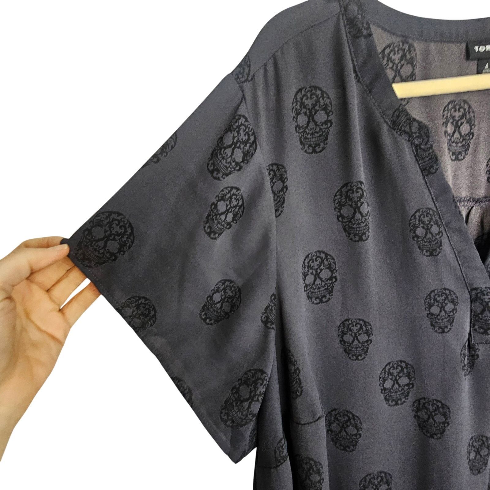 Torrid Torrid Womens Skull Print Tunic Plus Size 4X Gothic Grunge Size 4XL / US 24-26 - 4 Thumbnail