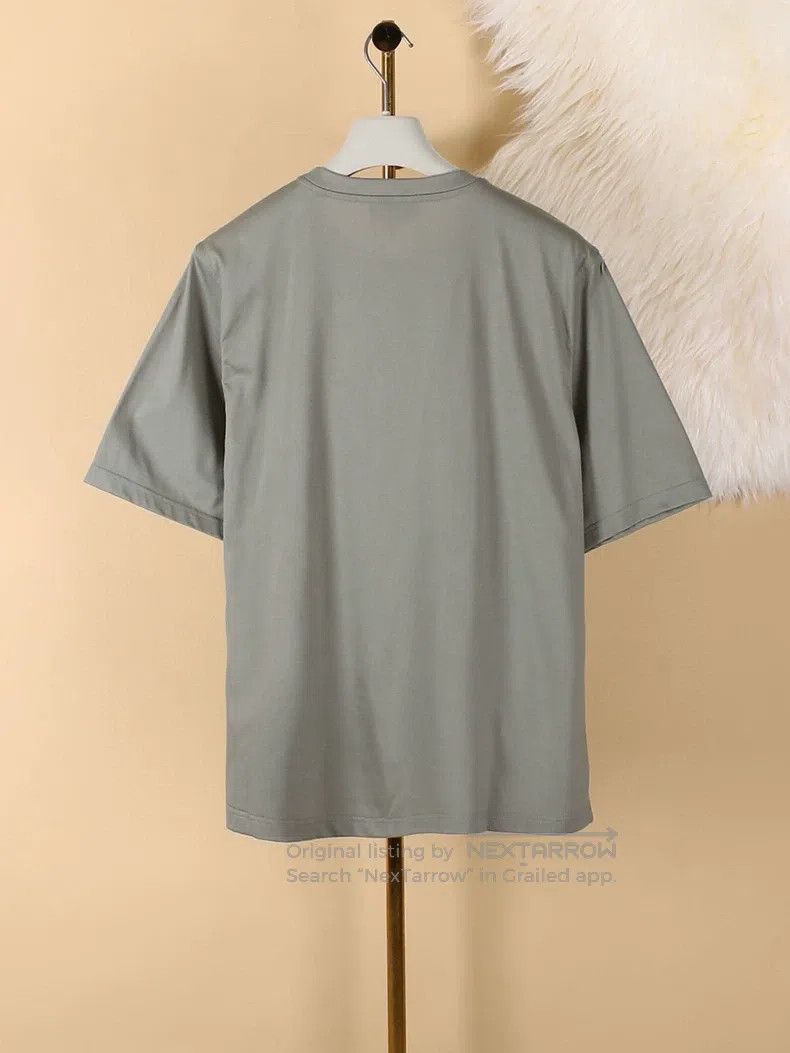 Hermes Hermes Men's Cotton Short Sleeve with Chest Leather Decora Size US M / EU 48-50 / 2 - 7 Thumbnail
