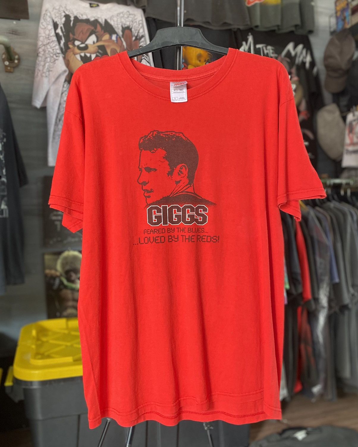 Fruit Of The Loom T shirt Ryan Giggs Manchester United Vintage Love Red Devil Size US L / EU 52-54 / 3 - 1 Thumbnail