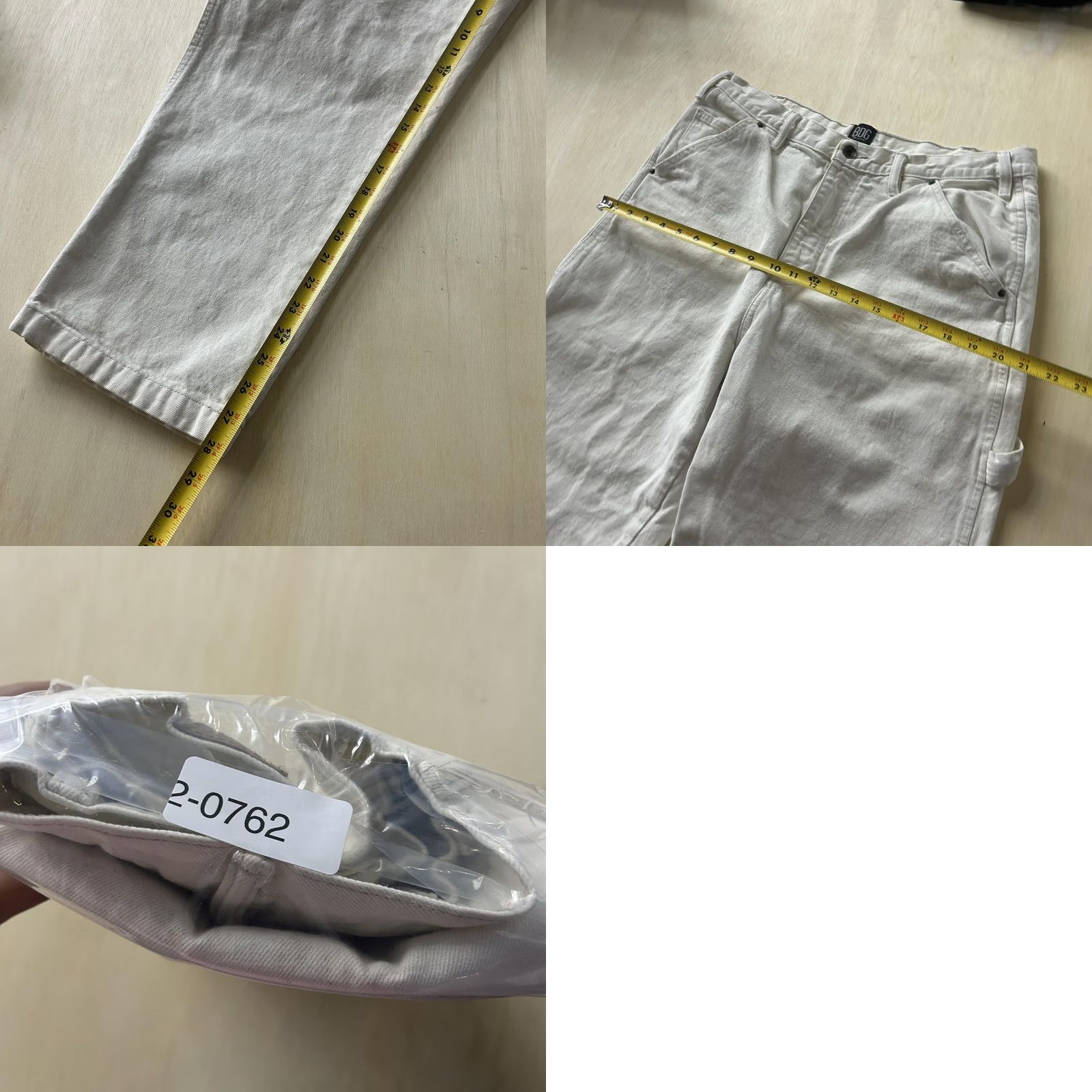 Bdg BDG Urban Outfitters Mens Jeans - White Carpenter High Rise 36 Size US 36 / EU 52 - 8 Thumbnail