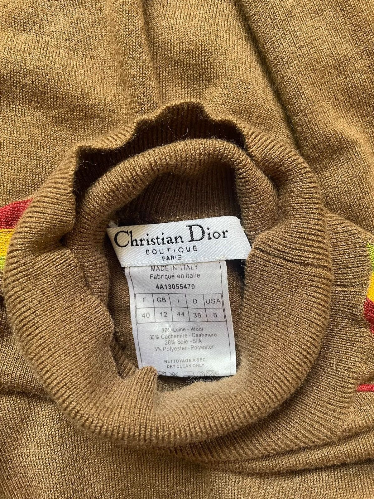 Dior Dior Rasta Jamaica Knit Turtleneck Top Size M / US 6-8 / IT 42-44 - 6 Thumbnail