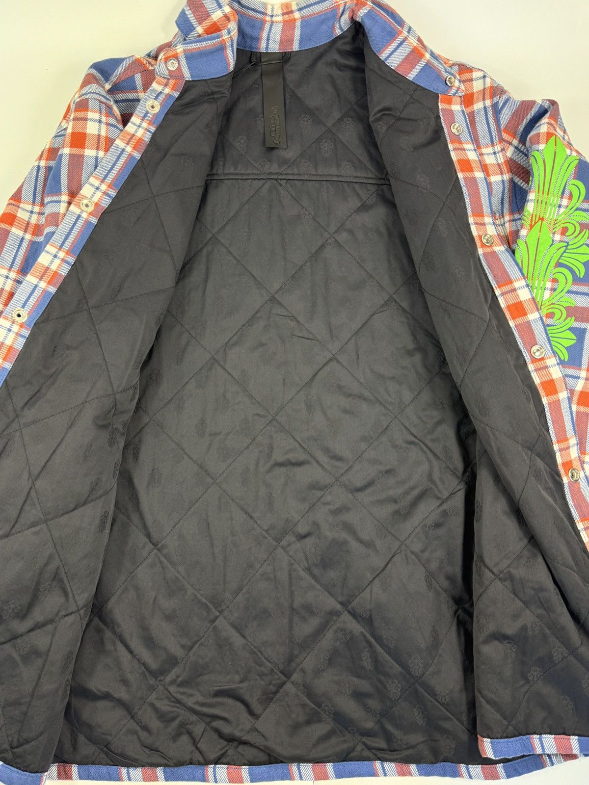 Chrome Hearts CHECKED OVERSHIRT WITH SILVER BUTTONS Size US XL / EU 56 / 4 - 9 Thumbnail