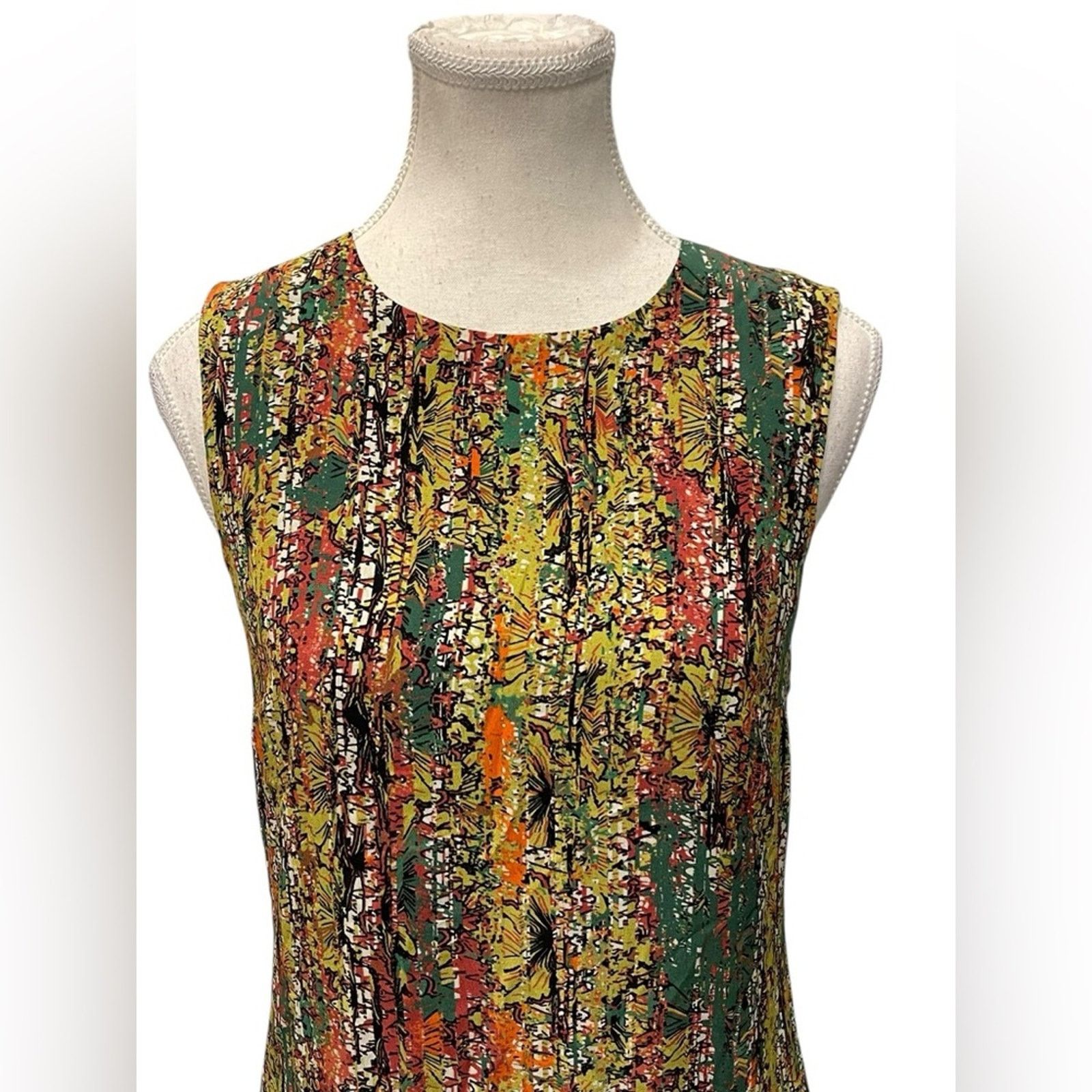 Missoni M Missoni 100% Silk Floral Mini Dress 38 Pink A Line Round Size XS / US 0-2 / IT 36-38 - 2 Thumbnail