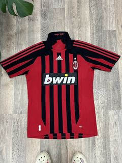 Pre-owned Lotto X Soccer Jersey Lotto Vintage Ac Milan Vintage Opel Home  Jersey In Red