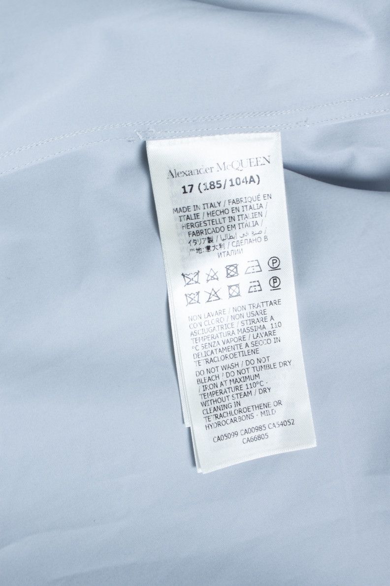 Alexander McQueen Alexander McQueen, Light blue shirt jacket with zipper Size US L / EU 52-54 / 3 - 7 Thumbnail
