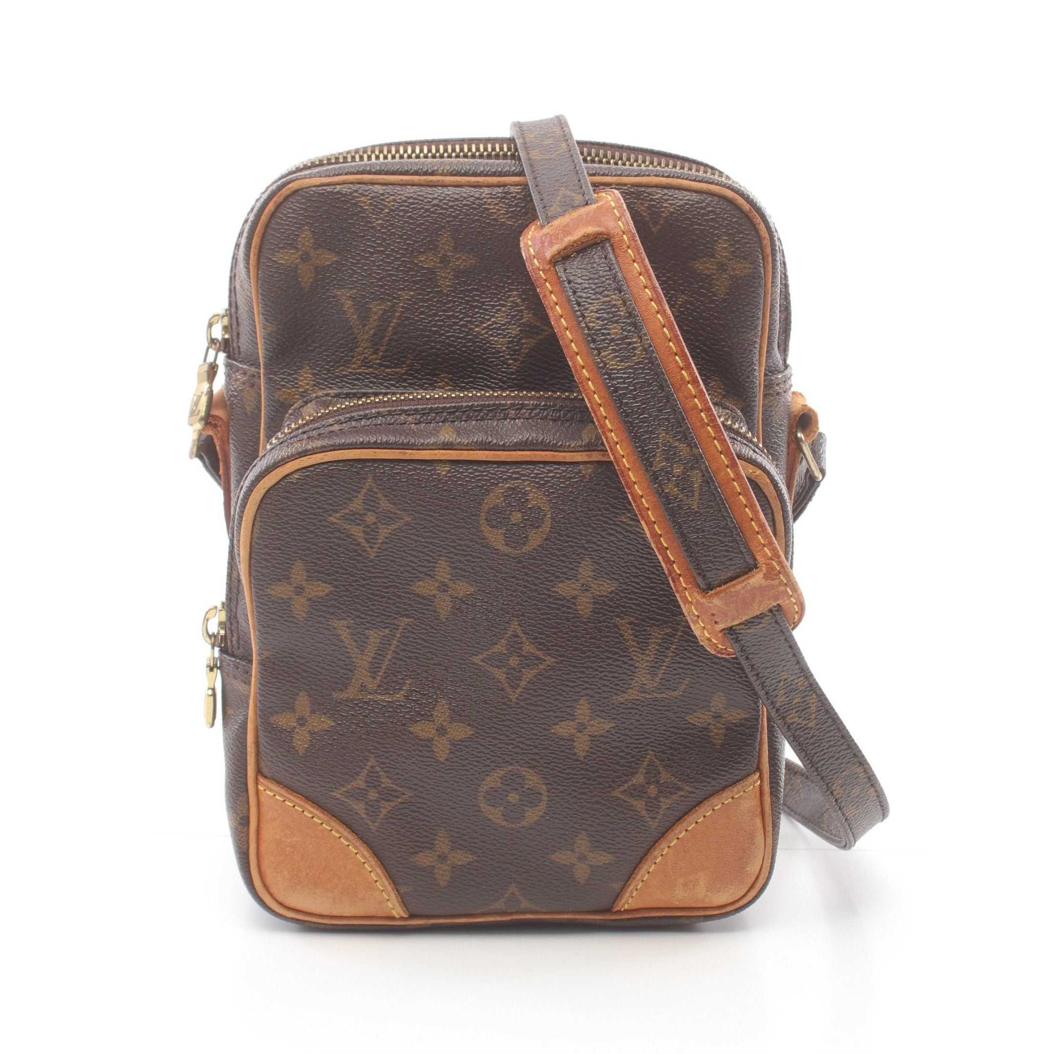 Louis Vuitton Louis Vuitton Amazon Monogram Shoulder Bag Leather Brown Size ONE SIZE - 1 Thumbnail