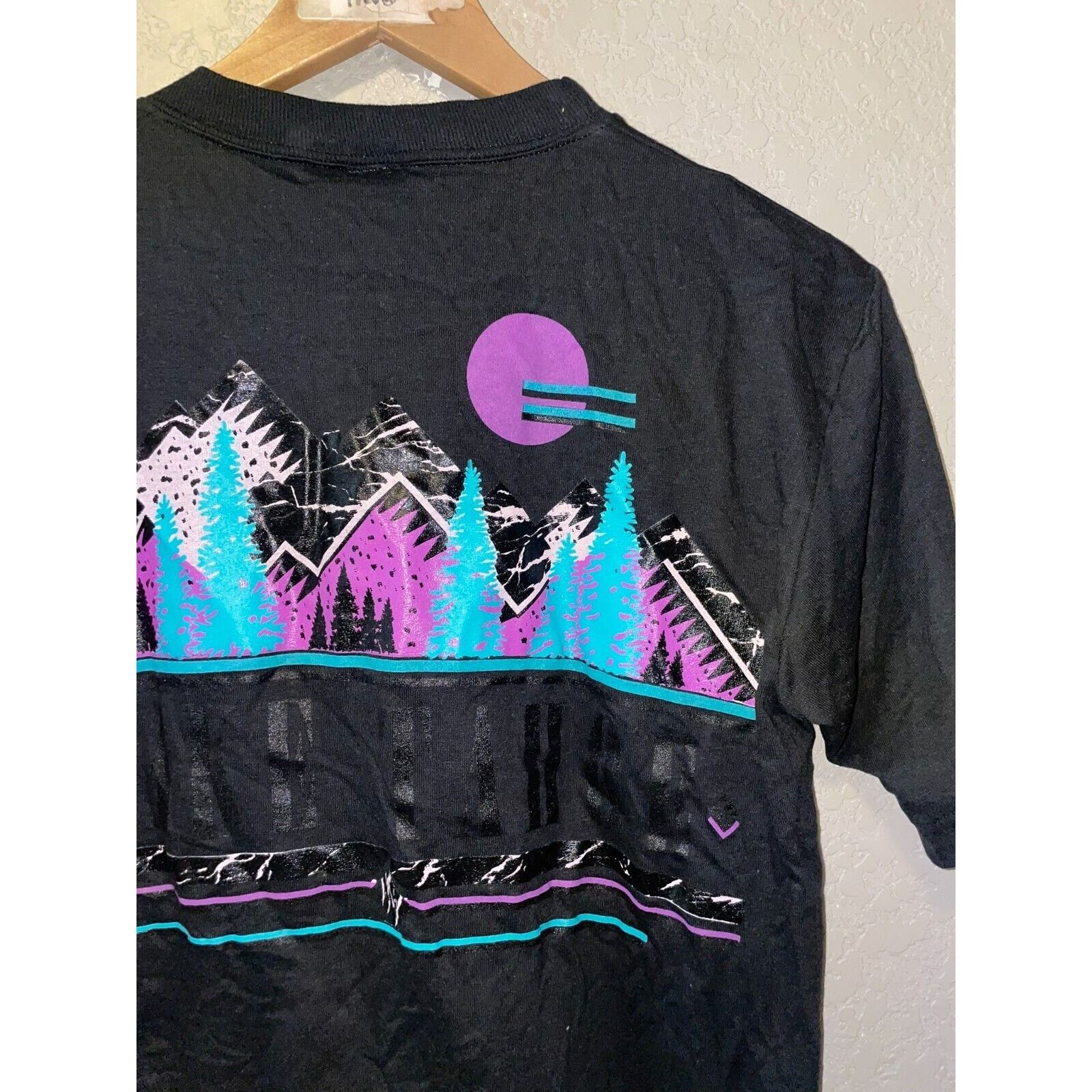 Jerzees Vintage California Test Print Lake Tahoe Black M Shirt VTG Size US M / EU 48-50 / 2 - 12 Thumbnail