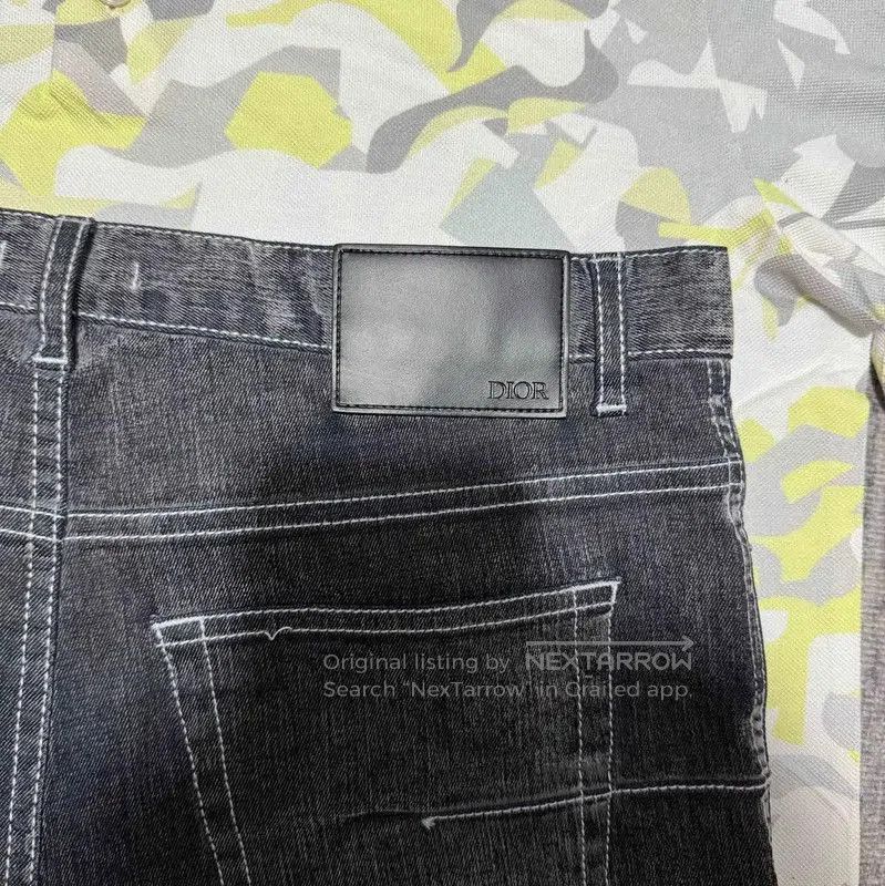 Dior Dior Men's Black Grey Embroidered Logo Casual Trousers . Size US 32 / EU 48 - 4 Thumbnail