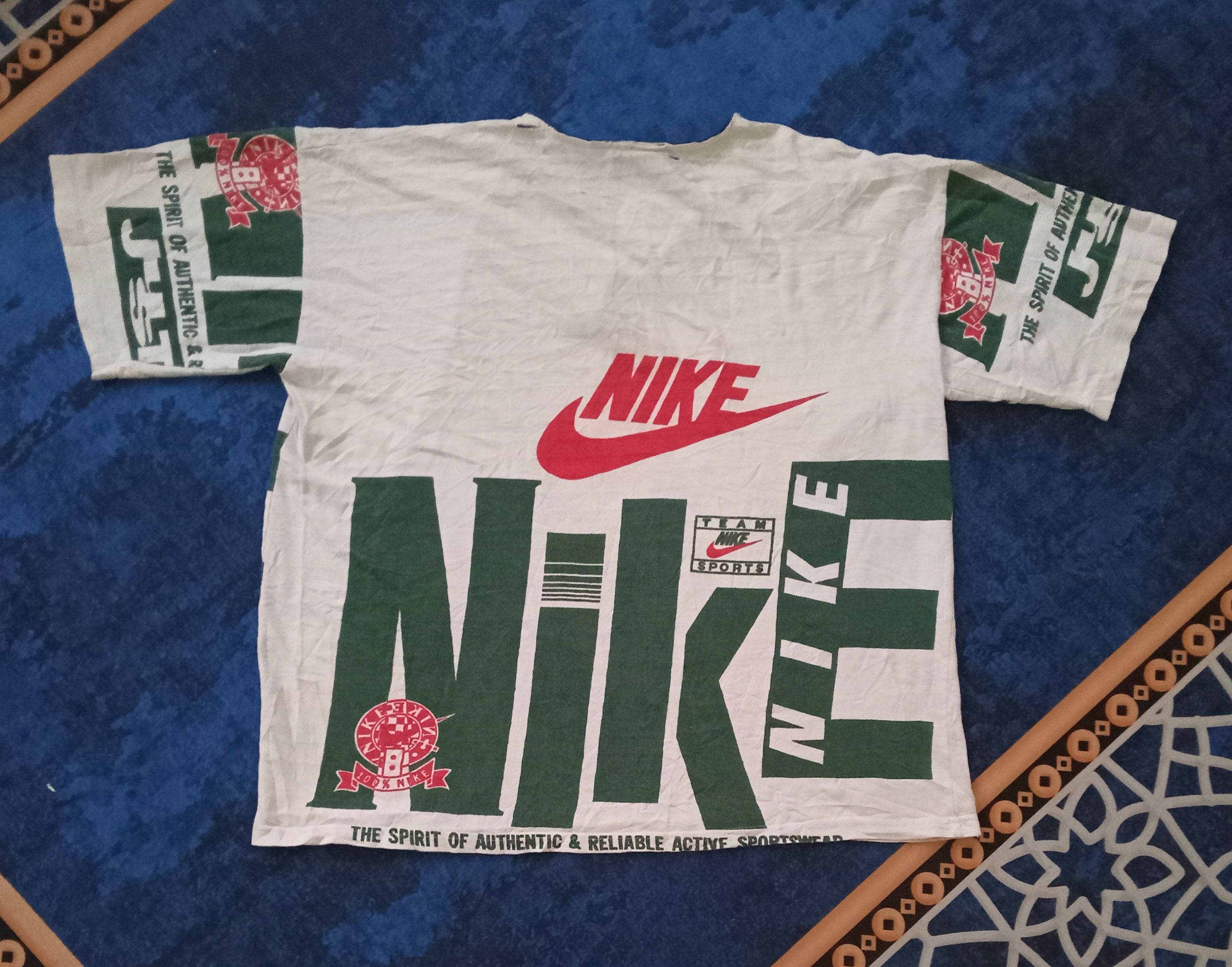 Cactus Plant Flea Market × Nike Nike x CPFM Distressed Oversized Henley Remake Tee Size US XL / EU 56 / 4 - 2 Thumbnail