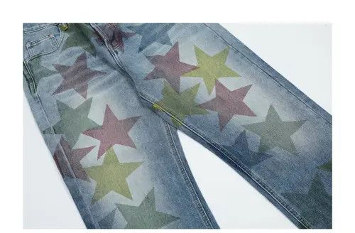 VIBE Vintage Wash Y2K Street Hip Hop Micro Flare Jeans Size US 30 / EU 46 - 8 Thumbnail