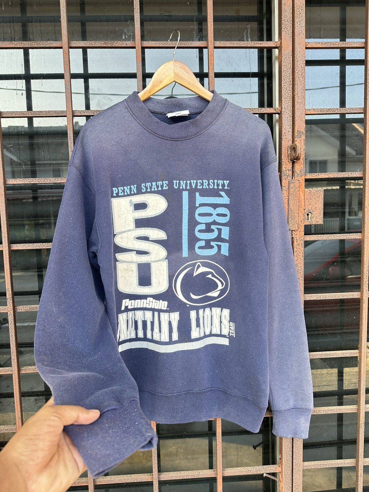 Vintage Thrashed 1855 Nitanny Lions Faded Distressed ERD GRUNGE WCC Size US M / EU 48-50 / 2 - 2 Thumbnail