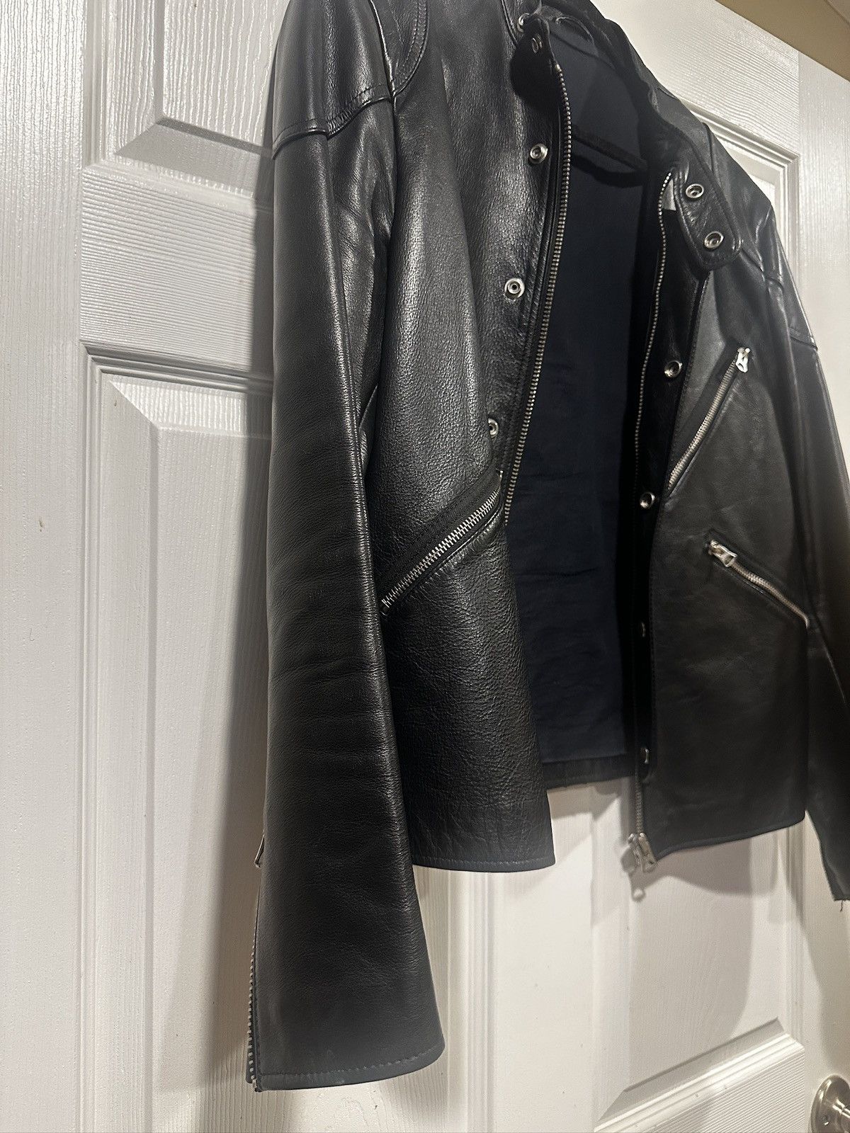 Acne Studios Acne Studios Neil Taped Leather Jacket Black Size Medium 48 Size US M / EU 48-50 / 2 - 4 Thumbnail