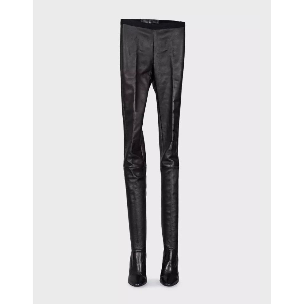 Tamara Mellon Tamara Mellon Black Leather Knee-High Boots - Size 39 Size US 8 / IT 38 - 1 Thumbnail