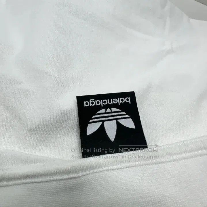 Balenciaga Balenciaga x Adidas White Logo Embroidered T. Size US M / EU 48-50 / 2 - 2 Thumbnail